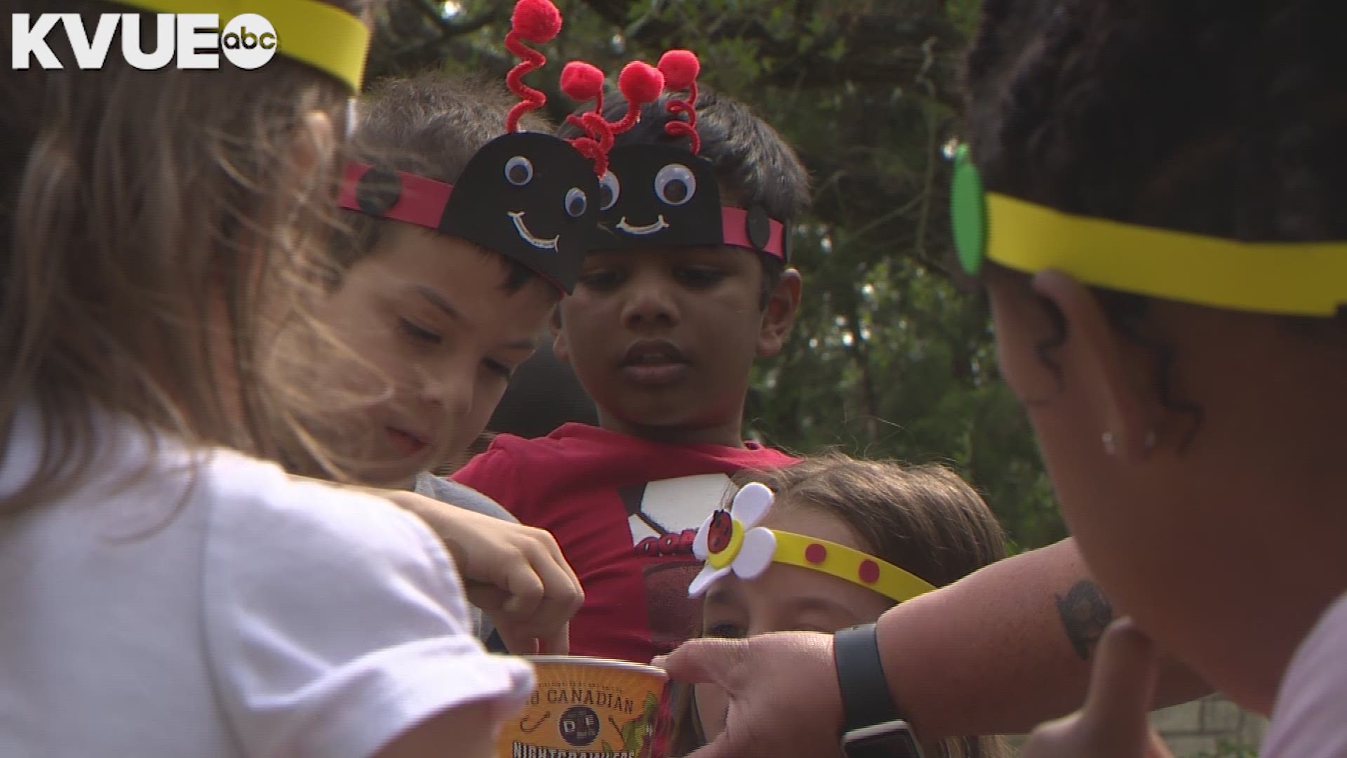 Students at one Austin school celebrated Earth Day by helping the environment while having fun at the same time.