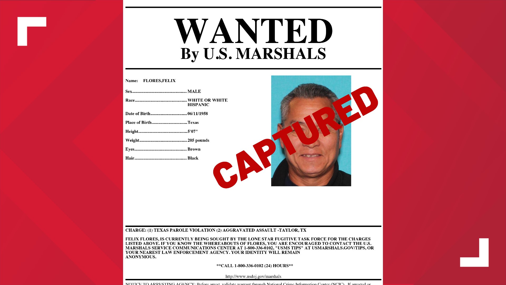 Williamson County 'most wanted' resident captured after fleeing to