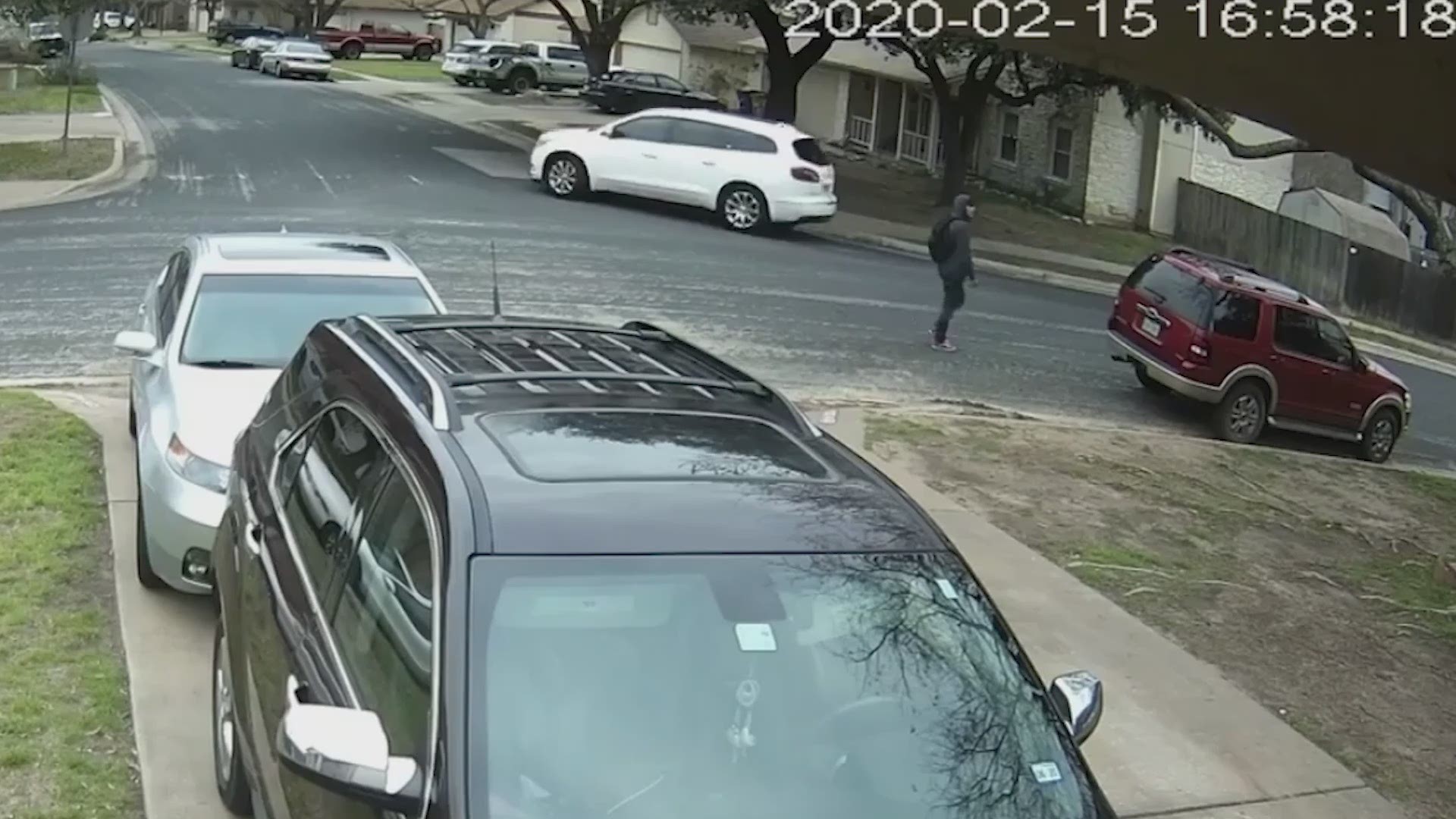 An Austin car owner took matters into their own hands when they said they saw a thief rummaging through their car.