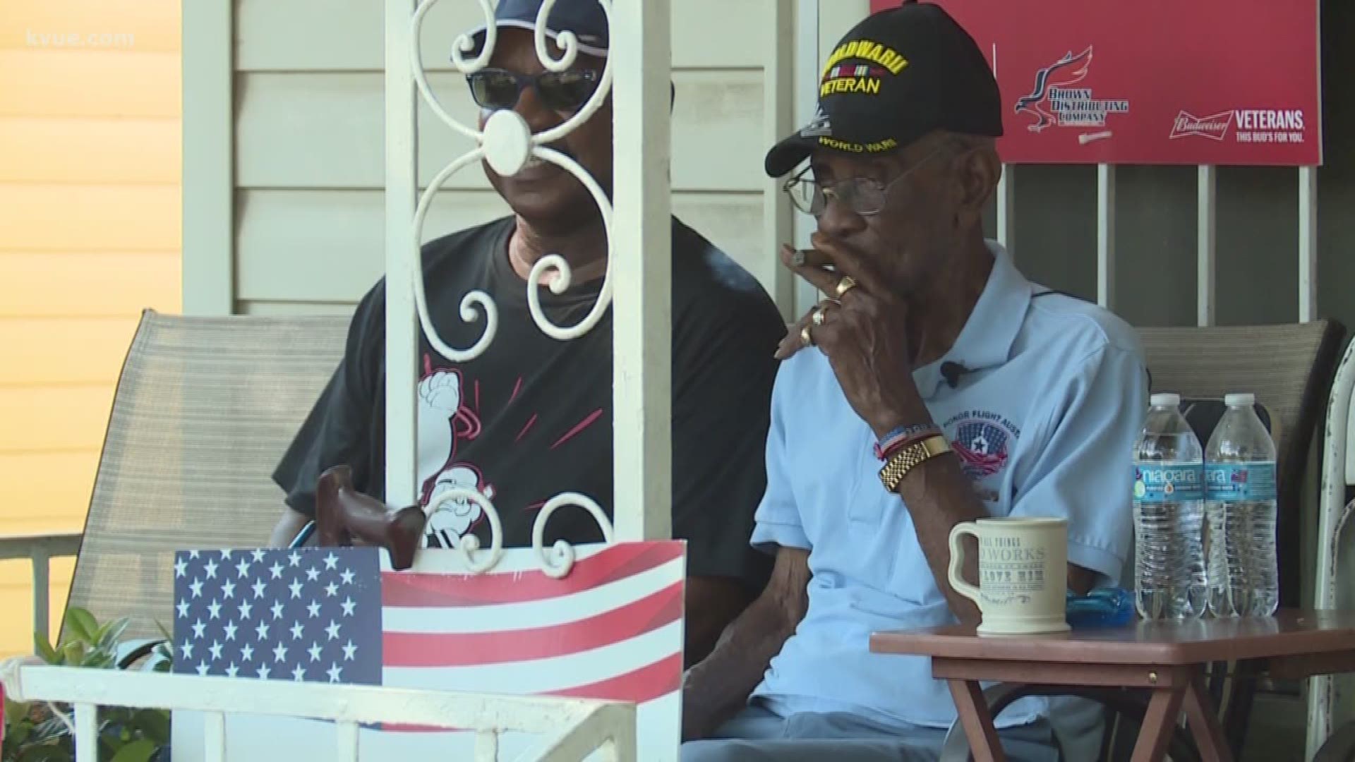 Police are looking into who's responsible for stealing money from the oldest living WWII veteran.