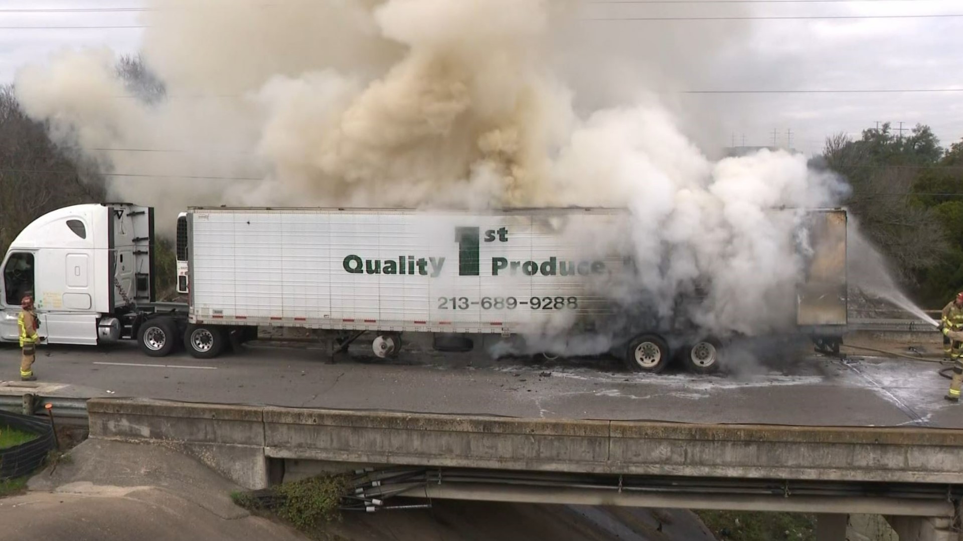 Austin Fire Department crews and Austin-Travis County EMS medics responded to a multi-vehicle crash involving an 18-wheeler in North Austin on Jan. 4.