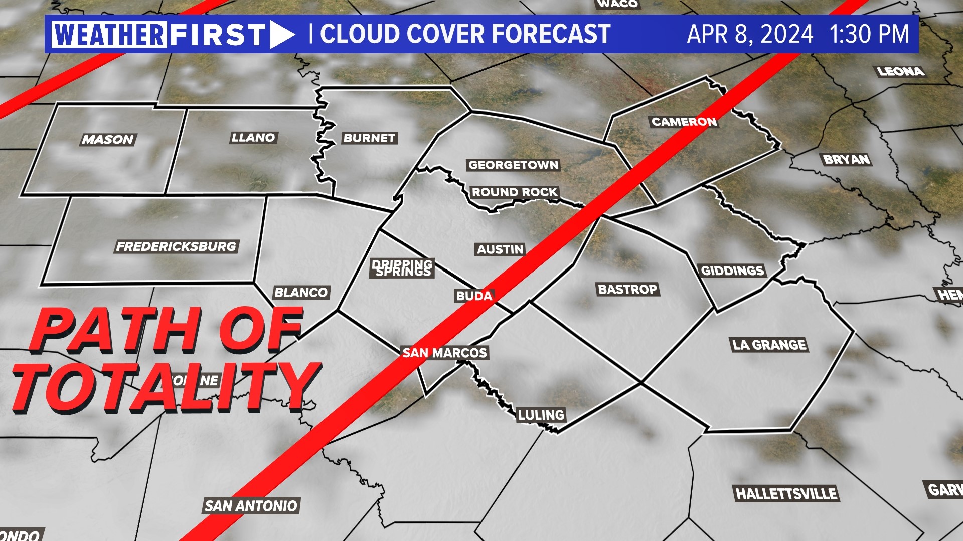 Cloud forecast for Austin, Texas, ahead of solar eclipse | kvue.com