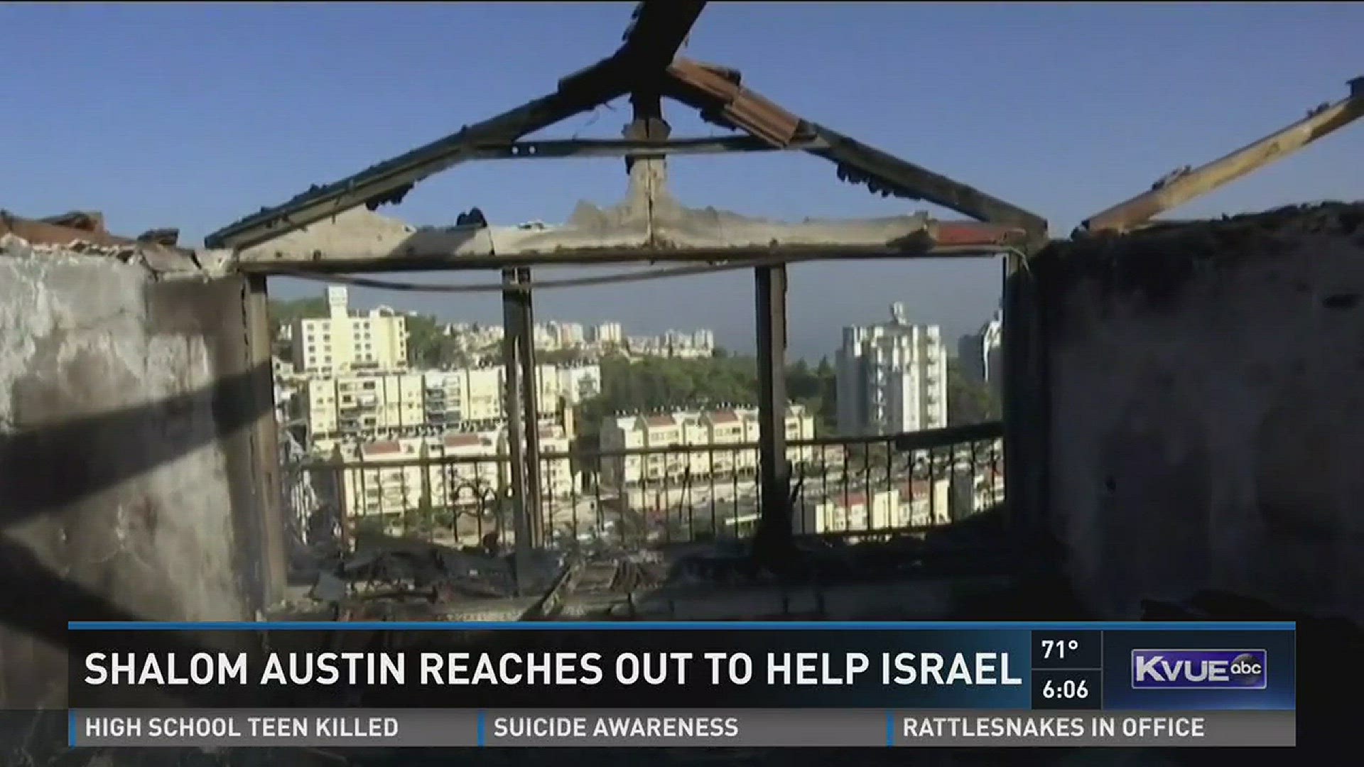 Shalom Austin reaches out to help Israel