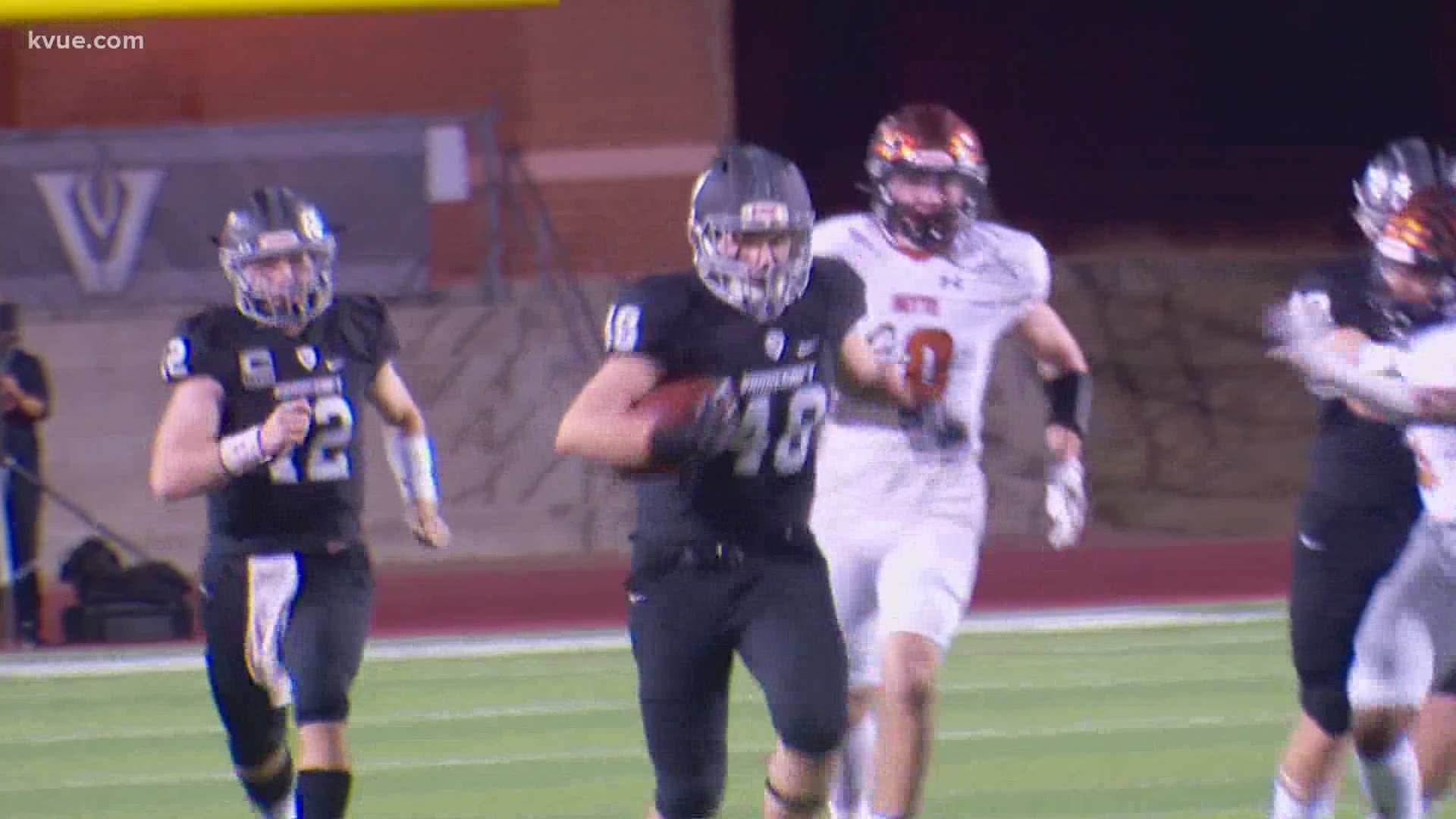 Vandegrift running back Tommy Hartman won this week's Big Save of the Week contest in a landslide.