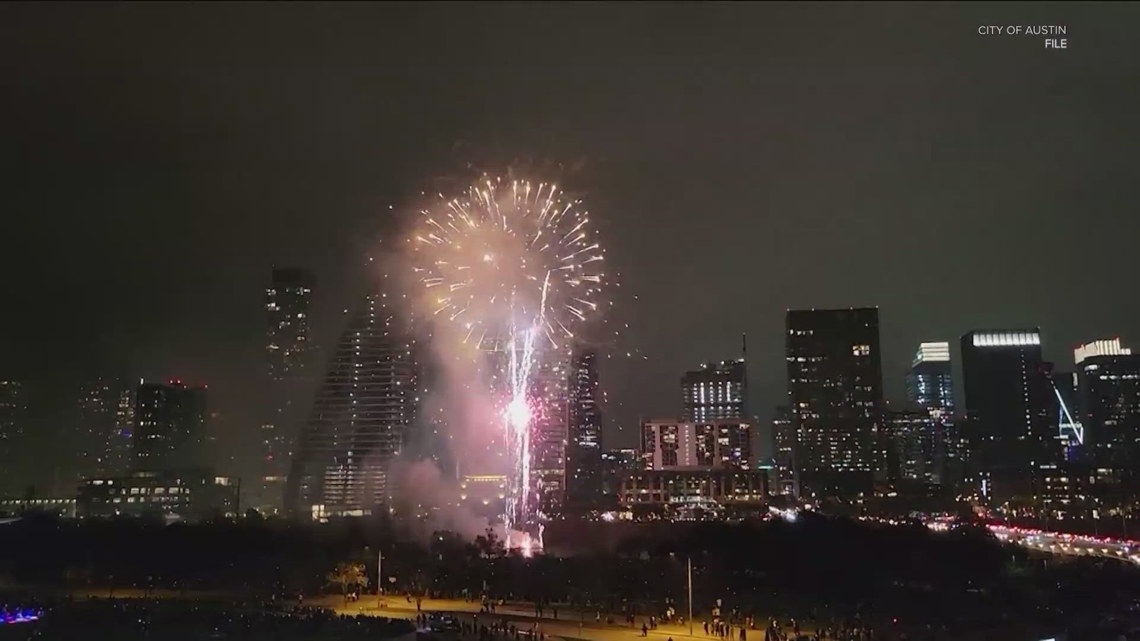 Austin, Texas, residents ring in 2025 at Auditorium Shores