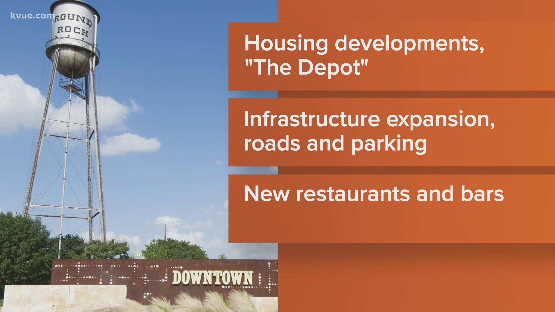 We're checking in with three Central Texas cities to see how they're modernizing their downtown areas.