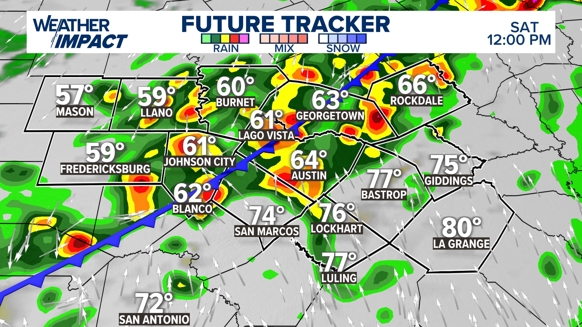 Weather Impact Alert | Isolated severe storms possible Saturday | kvue.com