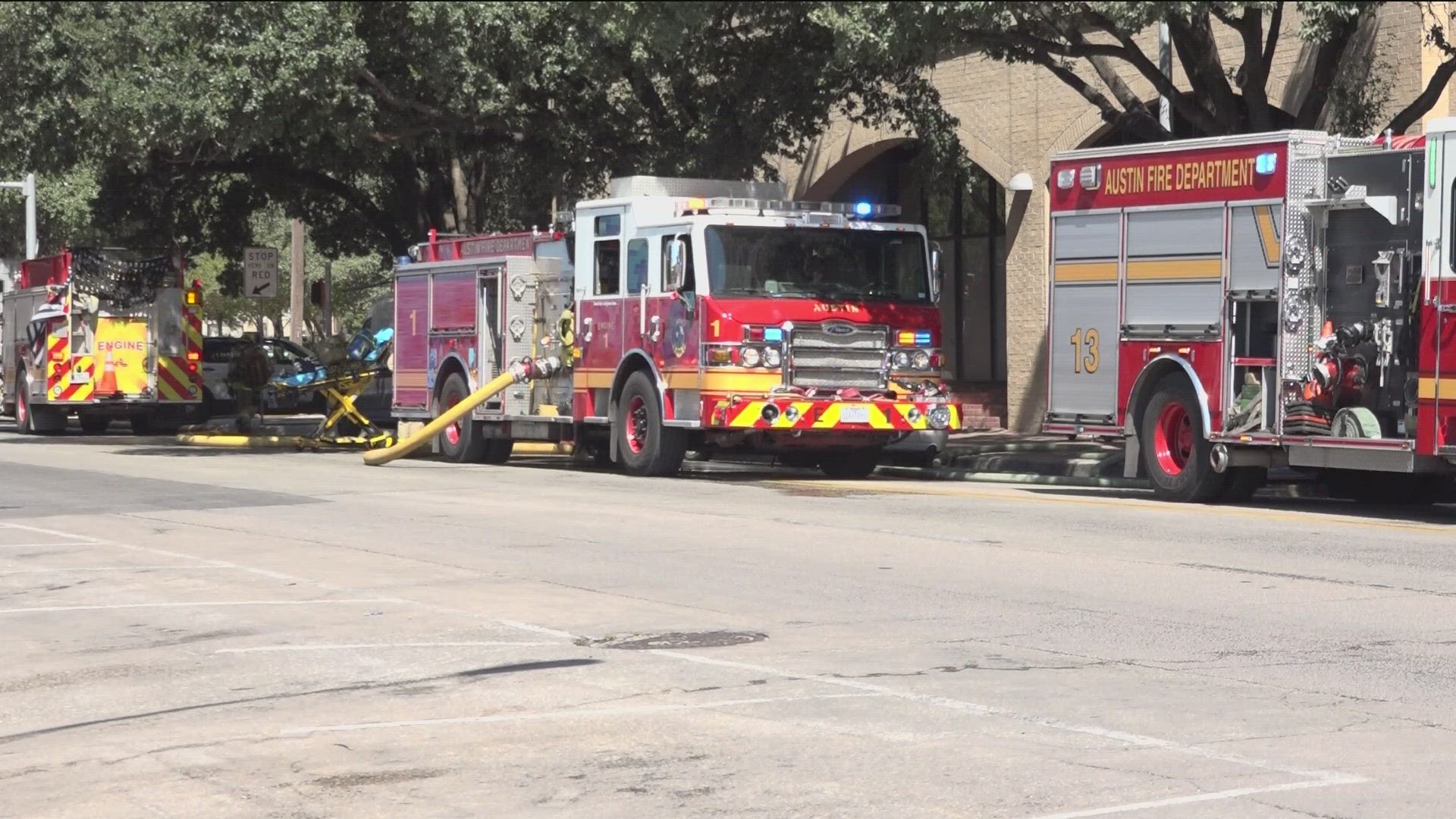 The fire on the tenth floor of the tower was caused by a stove that was left on.