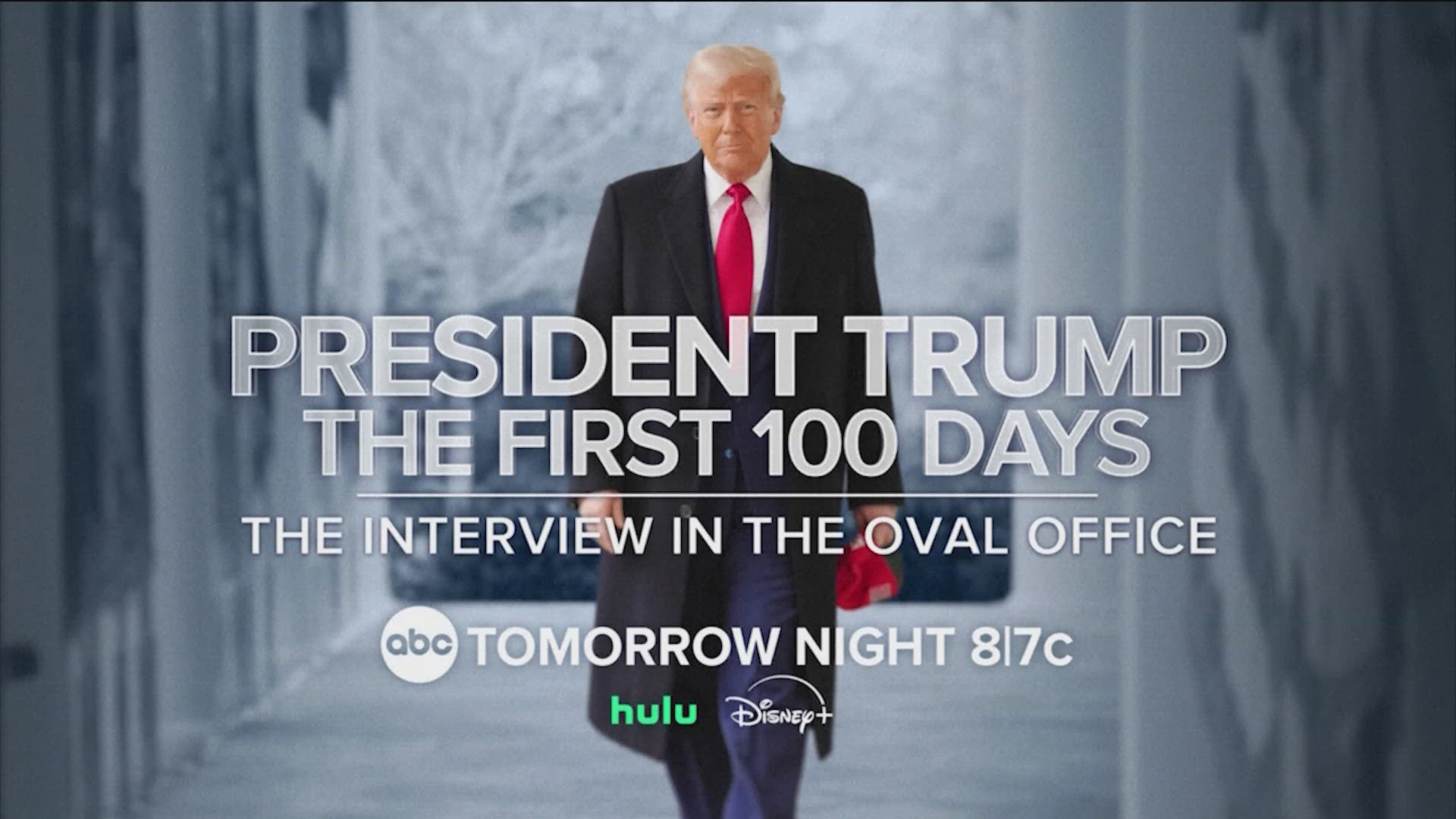 The interview will mark Trump's 100th day back in office. 