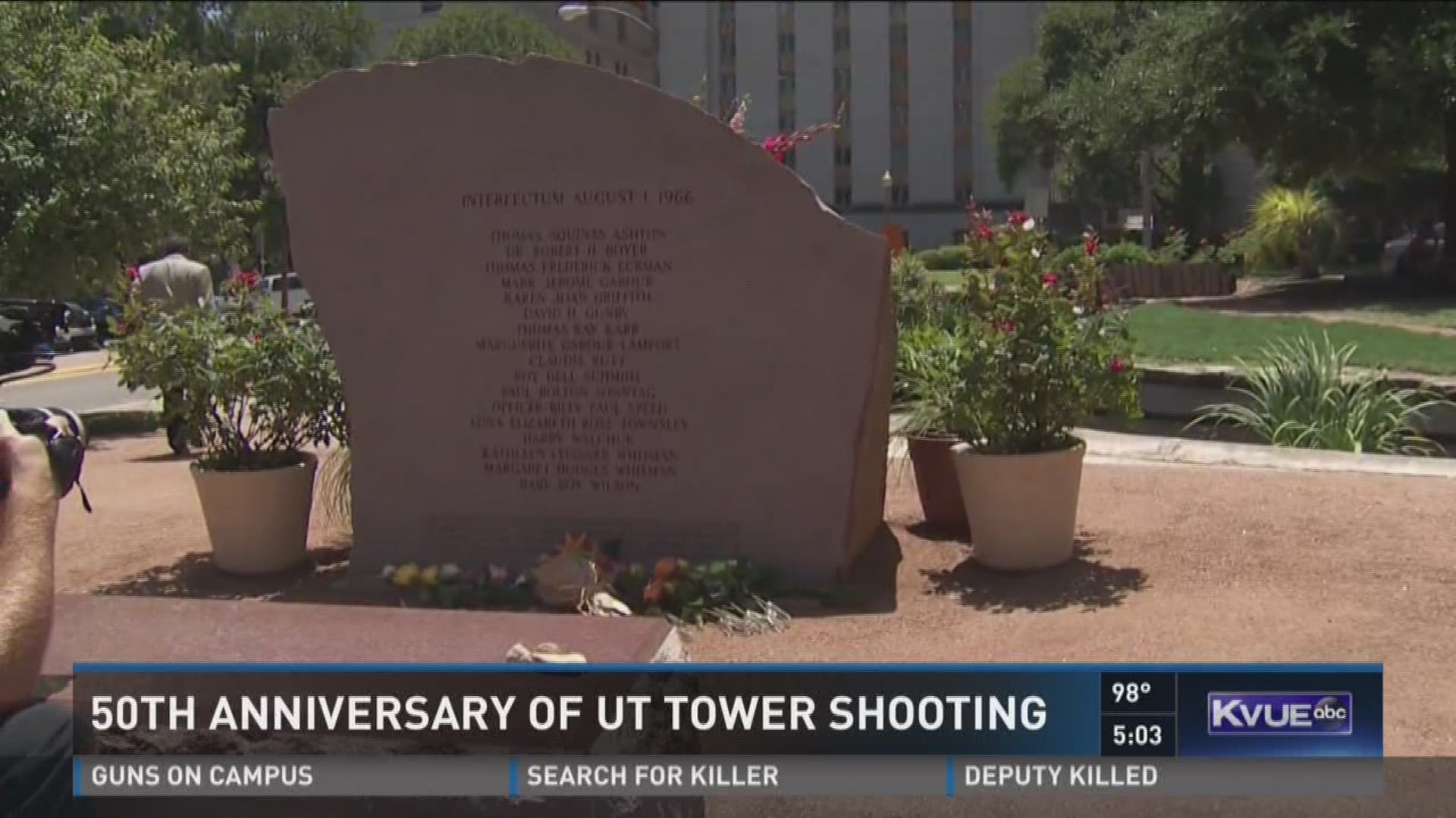 50th anniversary of UT Tower shooting