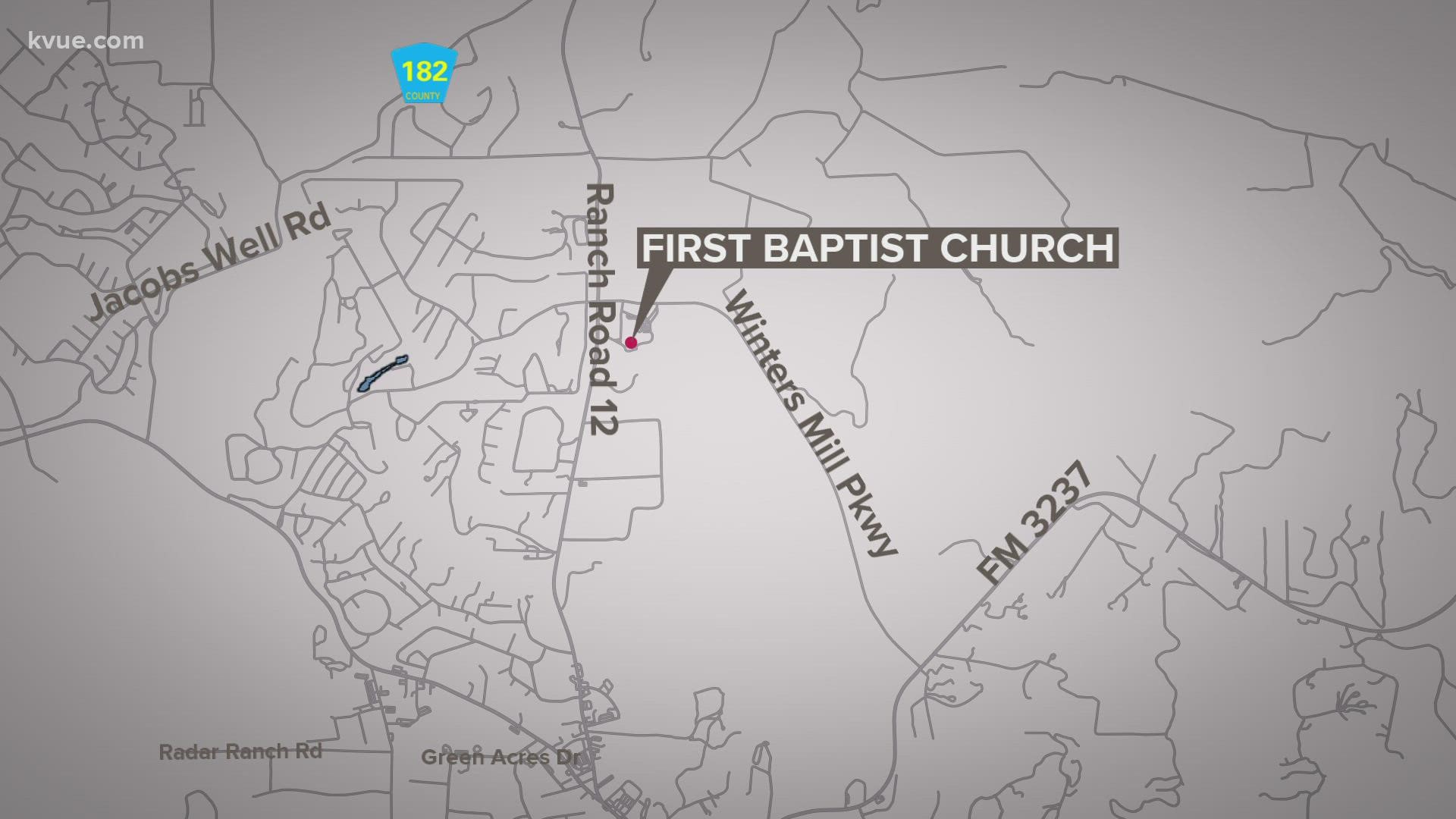 The body was found on the grounds of the First Baptist Church.