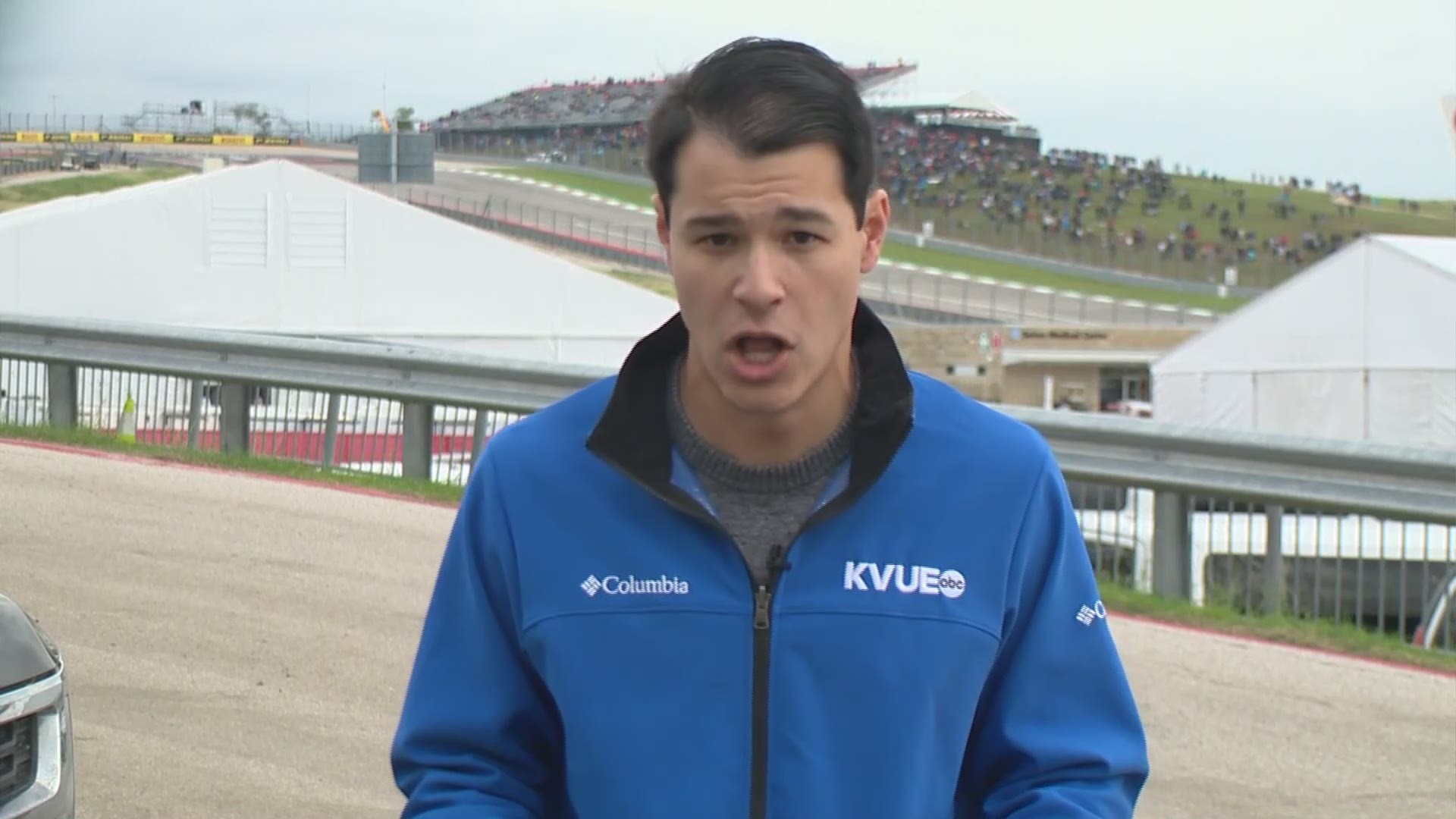 Day two of F1 is in the books. There was speculation that rain was going to impact the racing, but KVUE's Luis de Leon shows us fans were prepared for anything.