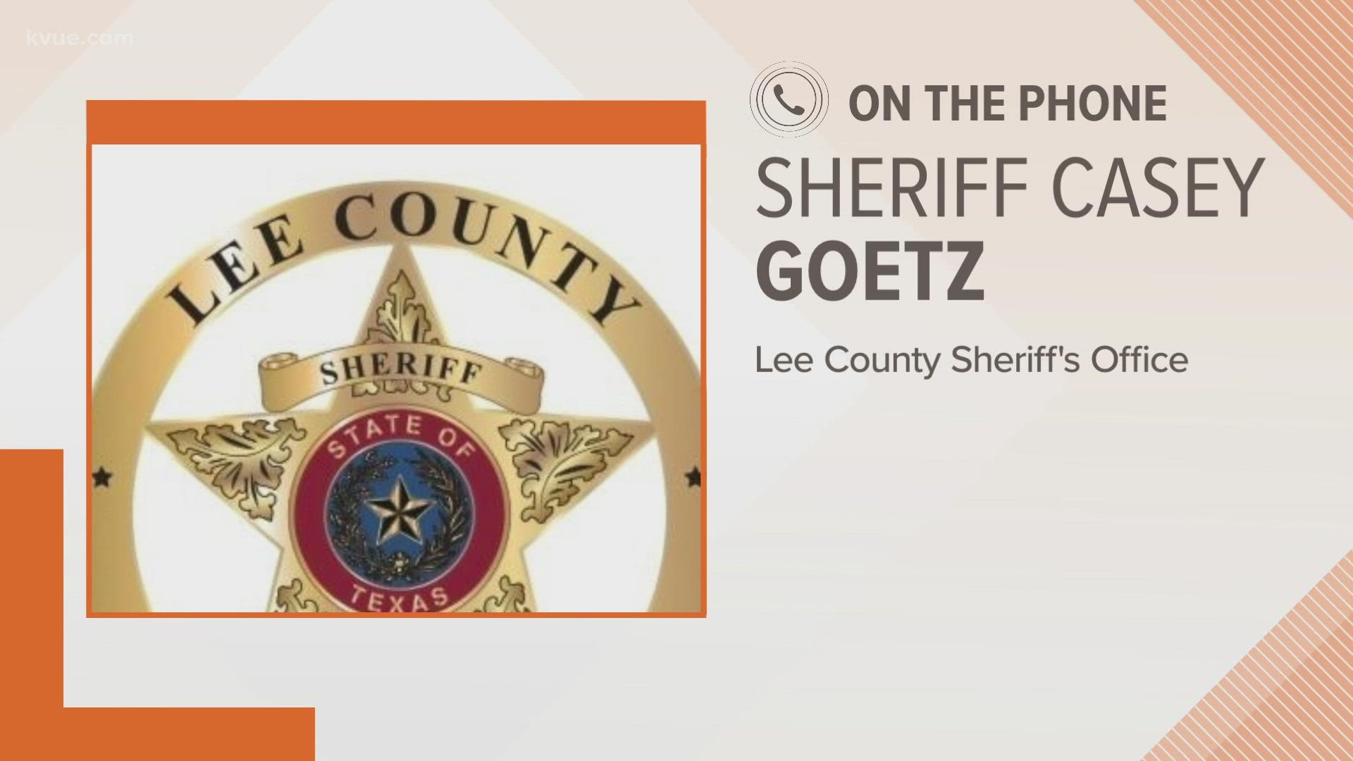 A Lee County deputy was rushed to an Austin hospital after he was shot in the line of duty. Lee County Sheriff Casey Goetz joined KVUE Daybreak with the details.