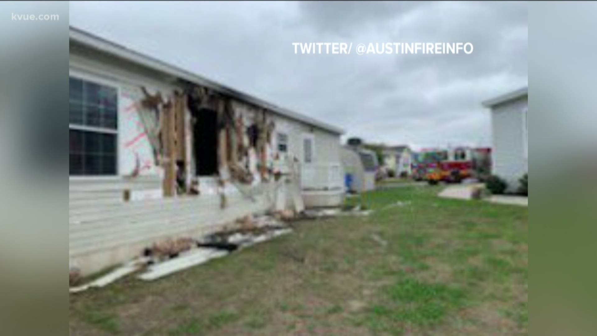 A southeast Austin family will have to find a new place to live after their mobile home caught on fire Sunday.