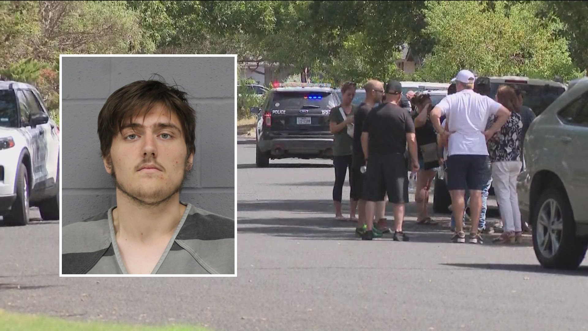 The man allegedly told police his grandparents were inside the home unharmed before they discovered two bodies.