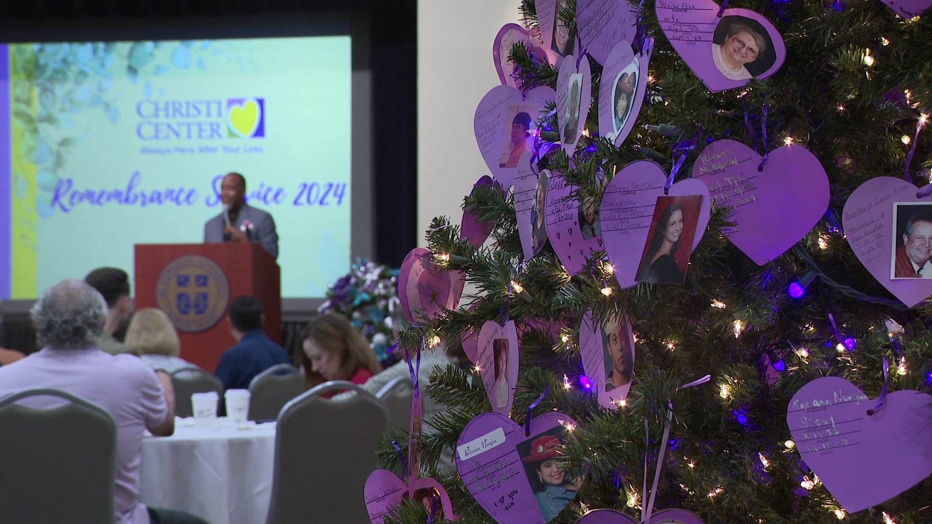 The Christi Center, which offers free grief support, held its 37th annual remembrance service at Mabee Ballroom at St. Edward's University on Sunday.