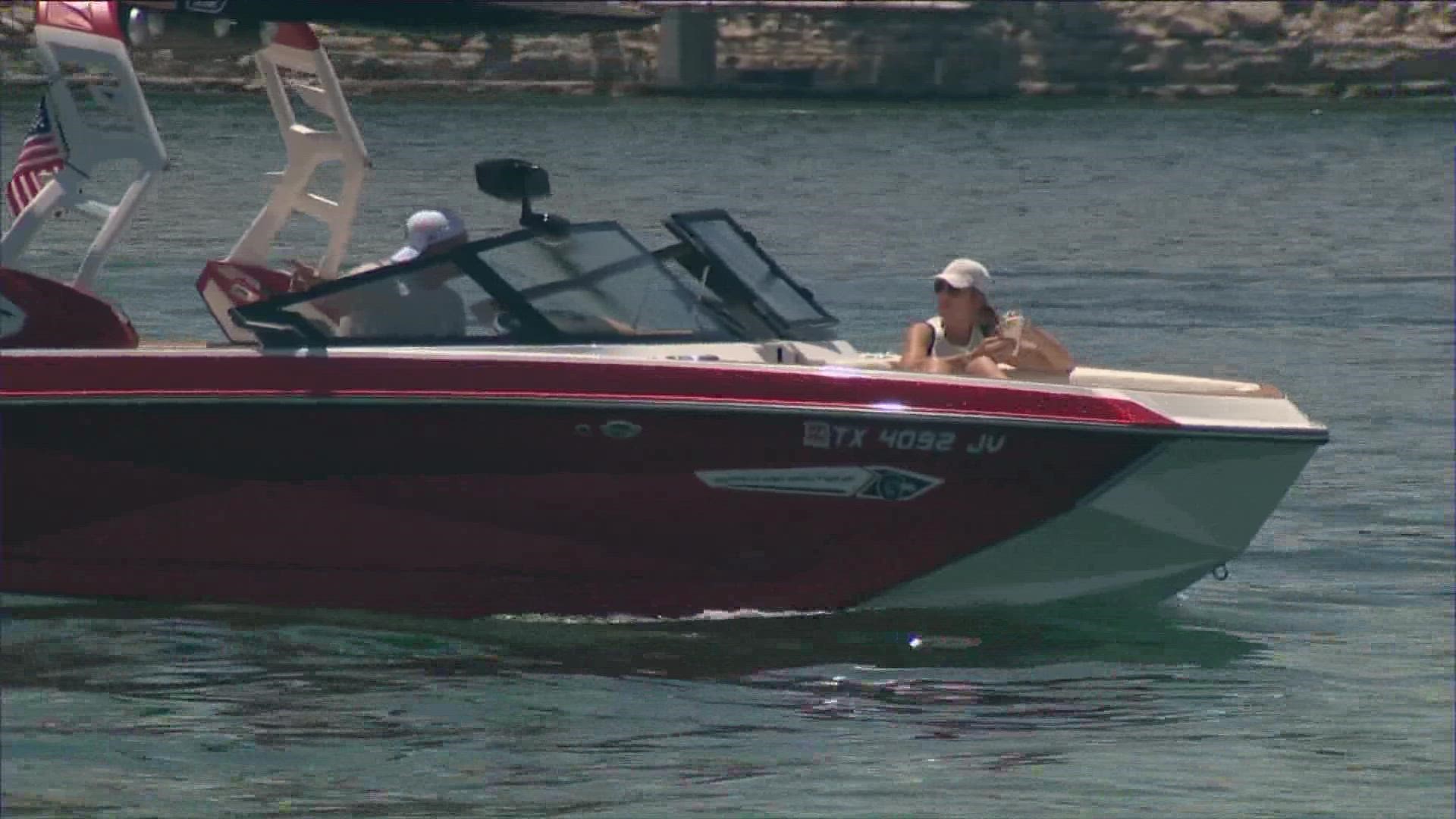 Boaters are encouraged to wear their lifejackets and watch for hazards hiding below the surface.