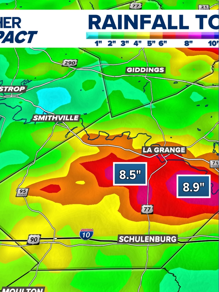 Central Texas rainfall totals: How much rain fell in the Austin area ...