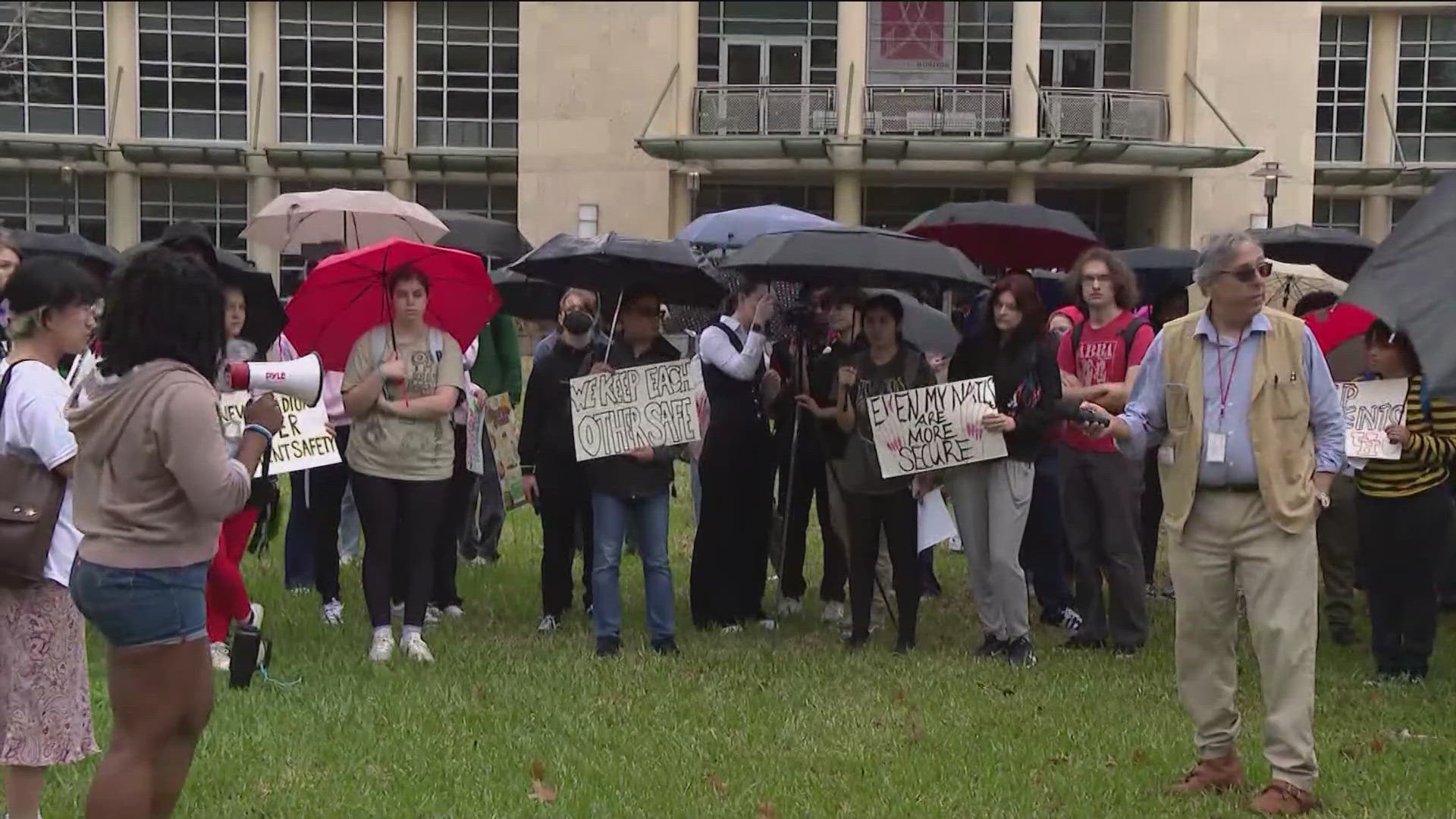 University of Houston students say they don't feel safe on campus after a string of recent crimes, including assaults and robberies.