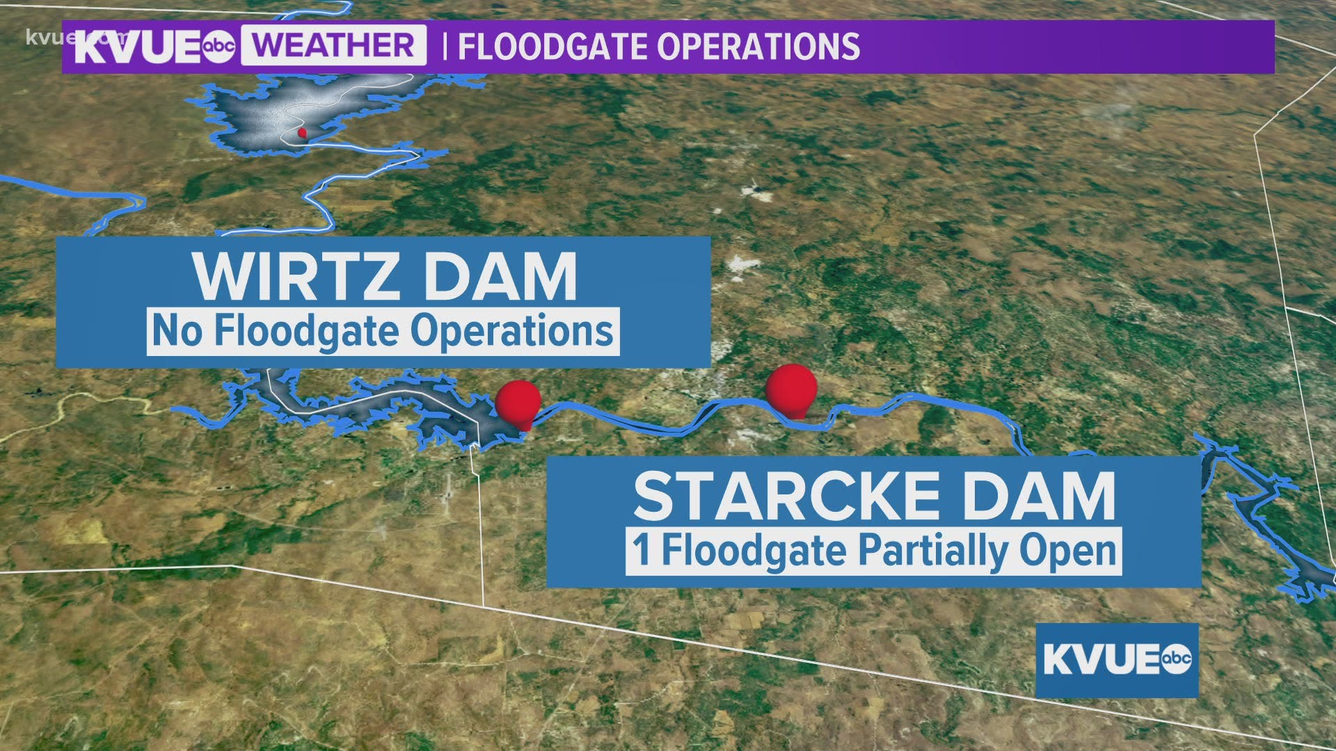 Prolonged rainfall in the area is sparking floodgate operations by the LCRA.