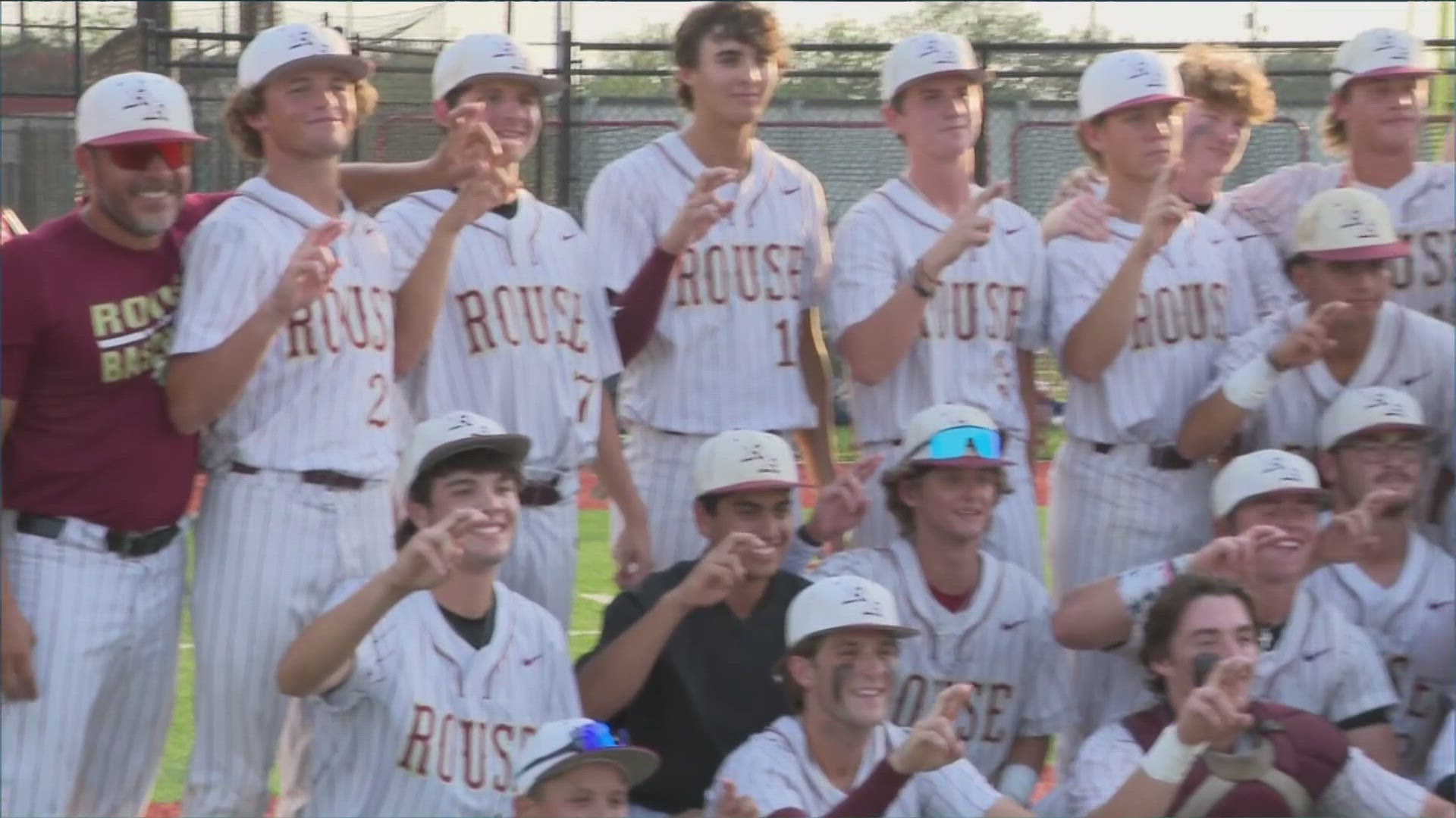 Rouse baseball is just one win away from a trip to state! The Raiders beat McAllen Memorial in Game 1, 10-1.