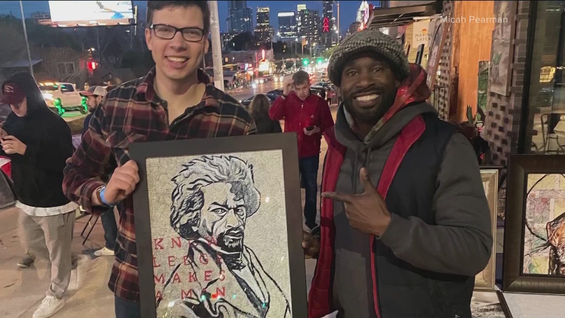 Save the Artists helps local artists by providing NFTs with each piece of art.
