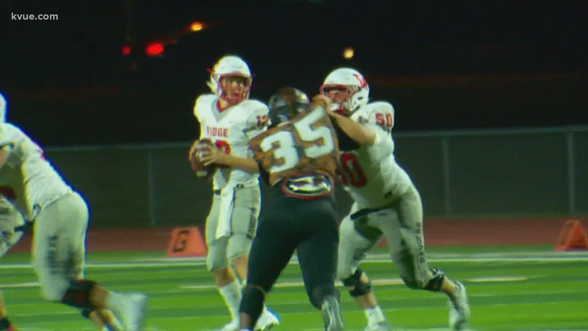The Hutto Hippos and Vista Ridge Rangers matchup is KVUE's Game of the Week!