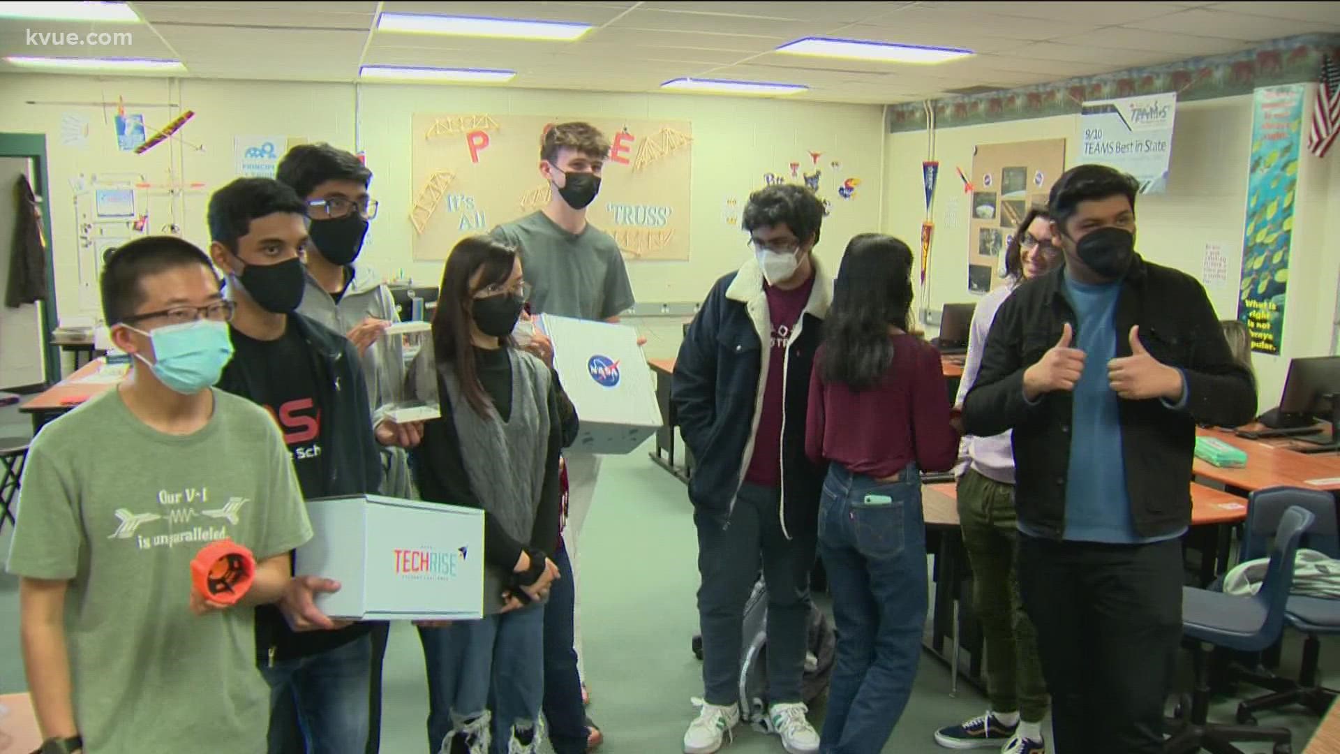 The McNeil Robotics Team was one of 57 teams selected nationwide by NASA as a winner of the TechRise Student Challenge.