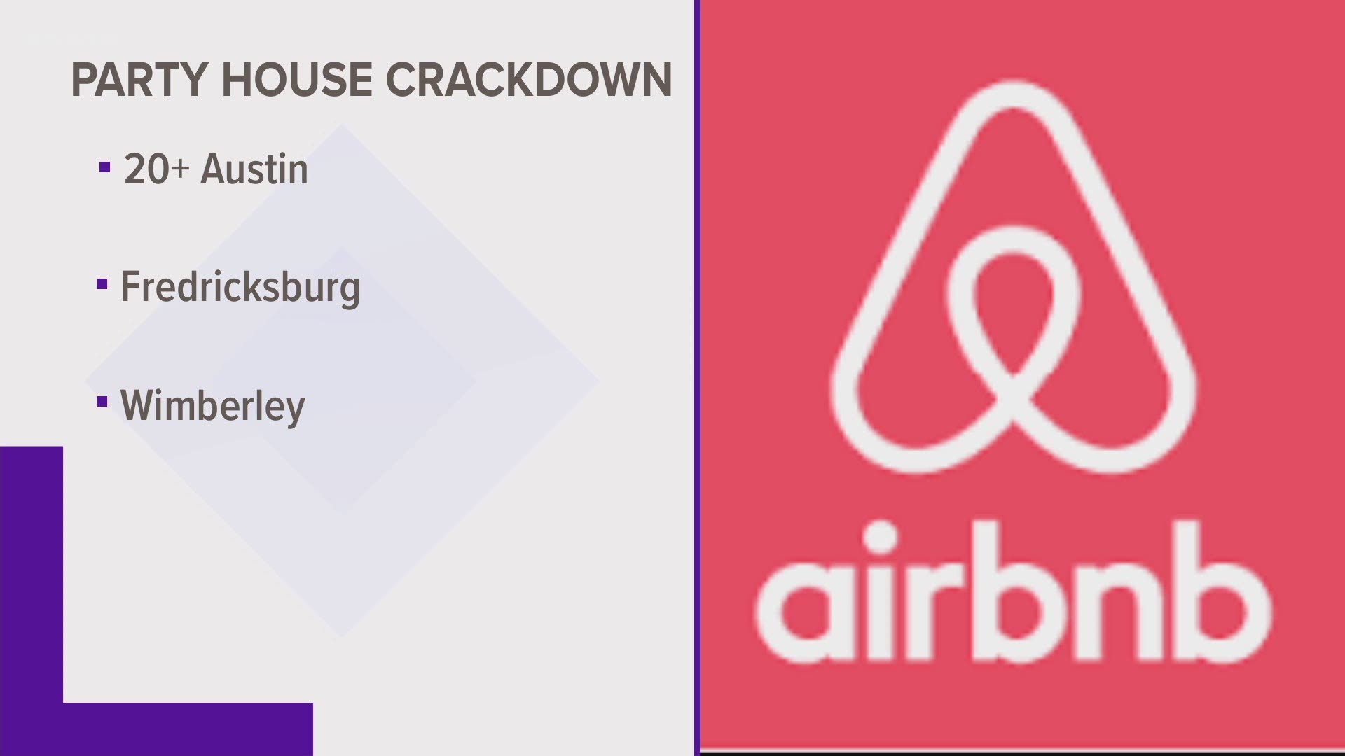 Airbnb is cracking down on party houses in Texas, including in Austin.