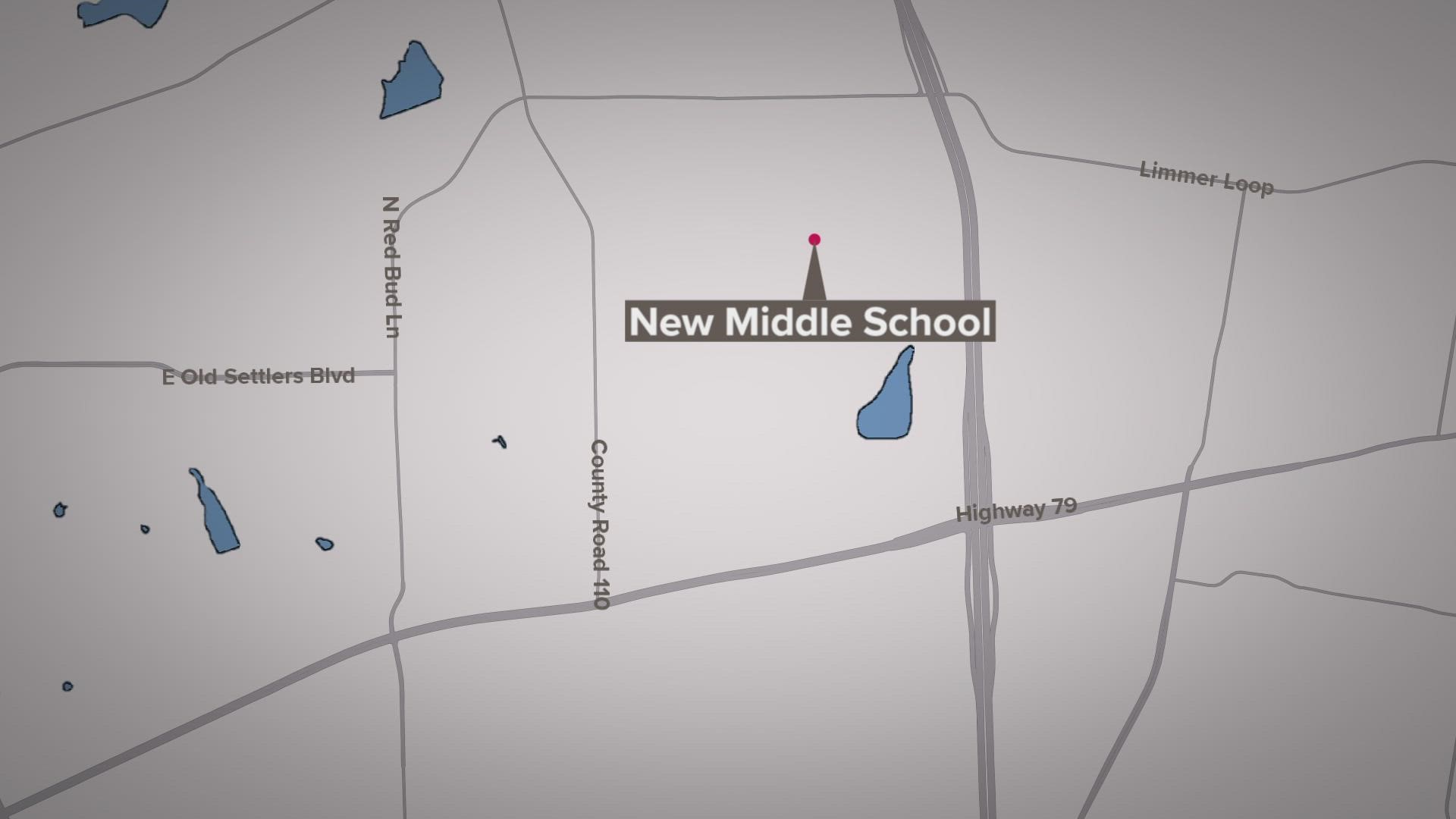 Hutto ISD will break ground on its third middle school Friday evening.