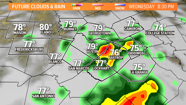 When And Where You May See Wet Weather In Austin Area This July 4 ...