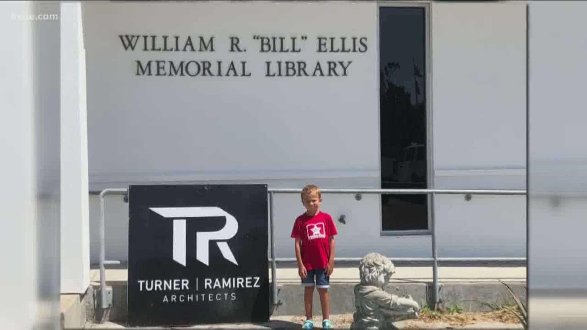 Eight-year-old Hayden Rich is raising money to help the Port Aransas Public Library.