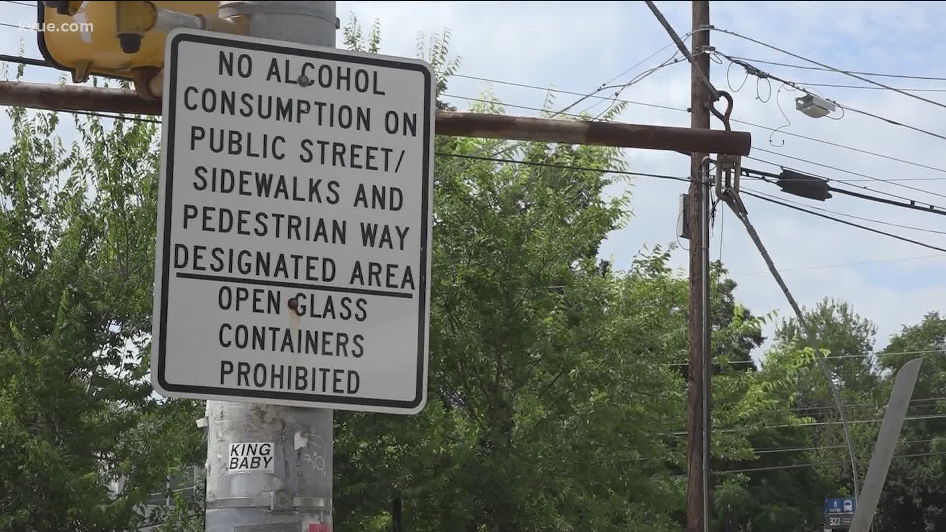 Drinking alcohol in public is against the law only in some parts of Austin. But that will soon change.