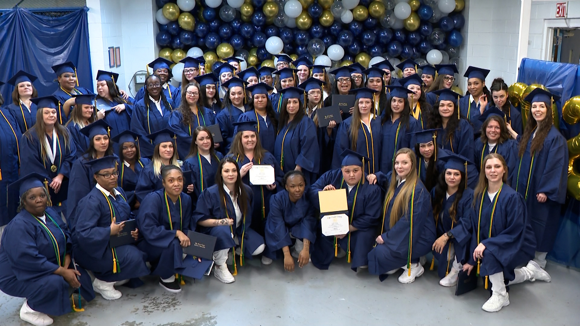 While serving their sentences, 70 women at the Lockhart Correctional Facility received their high school diplomas through the Goodwill Excel Center.
