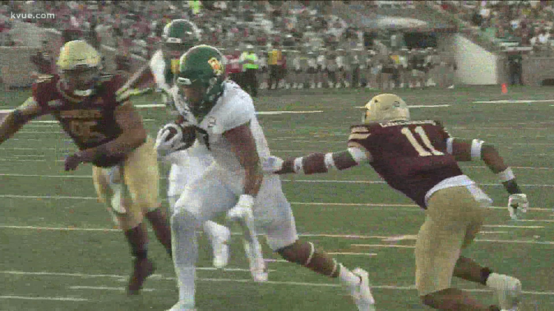 Baylor defeated Texas State, 29-20.