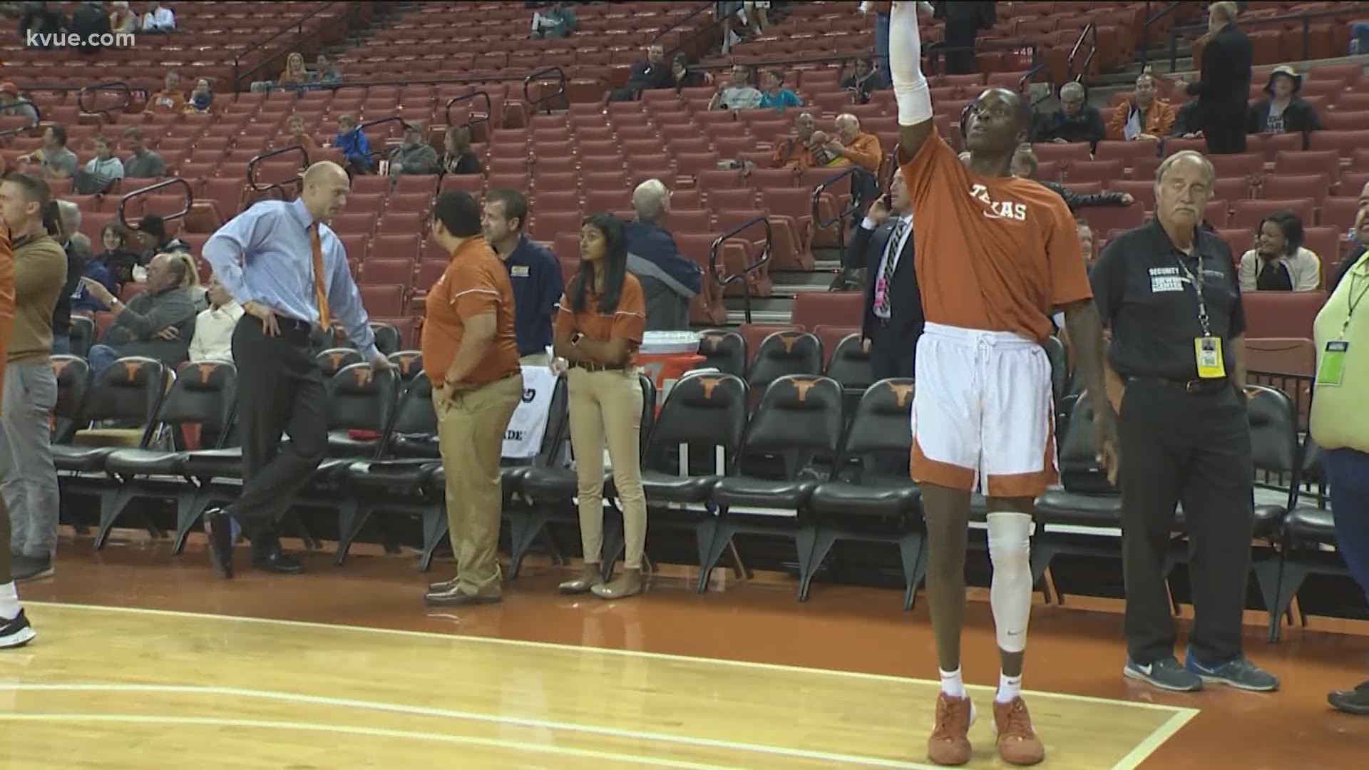 Longhorn guard Andrew Jones made his return to the court this season following a battle with leukemia.
