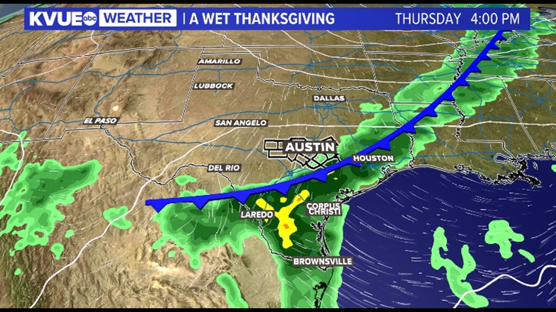 Wet and chilly Thanksgiving ahead for Central Texas | kvue.com