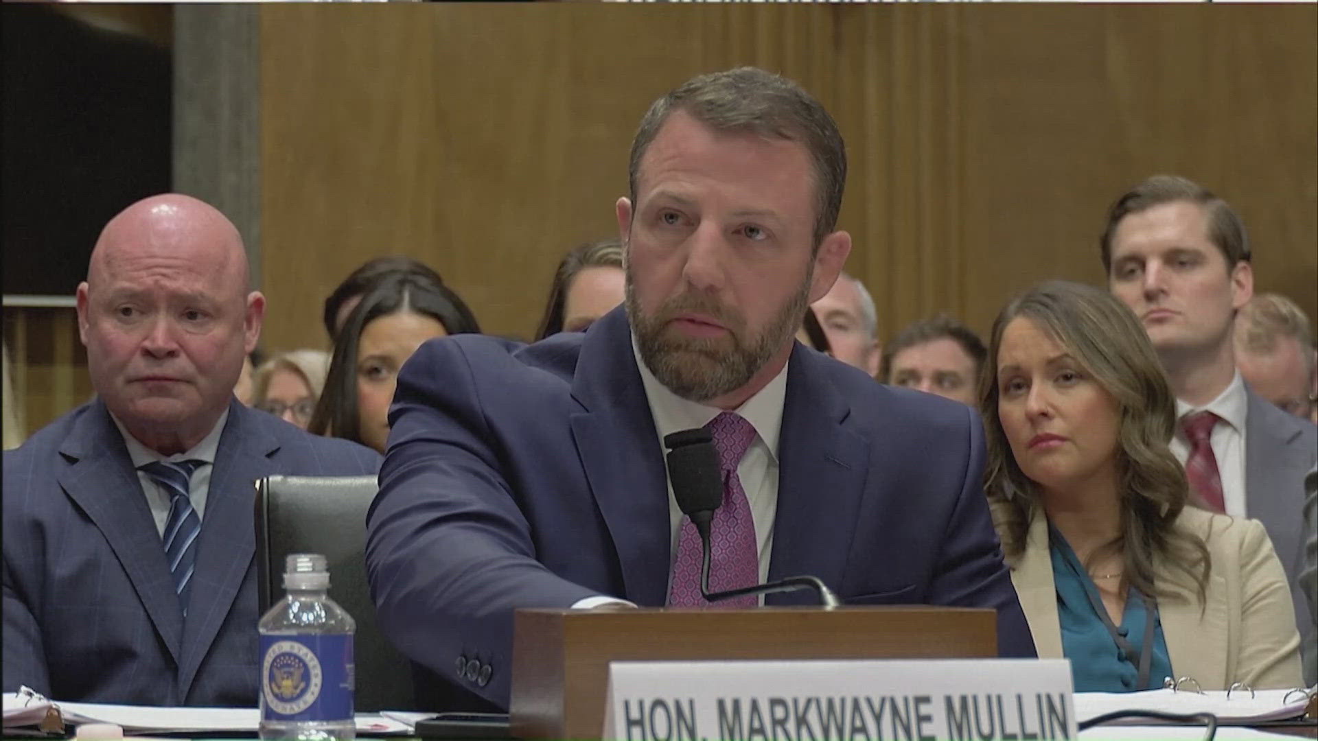 DHS nominee Sen. Markwayne Mullin questioned during confirmation ...