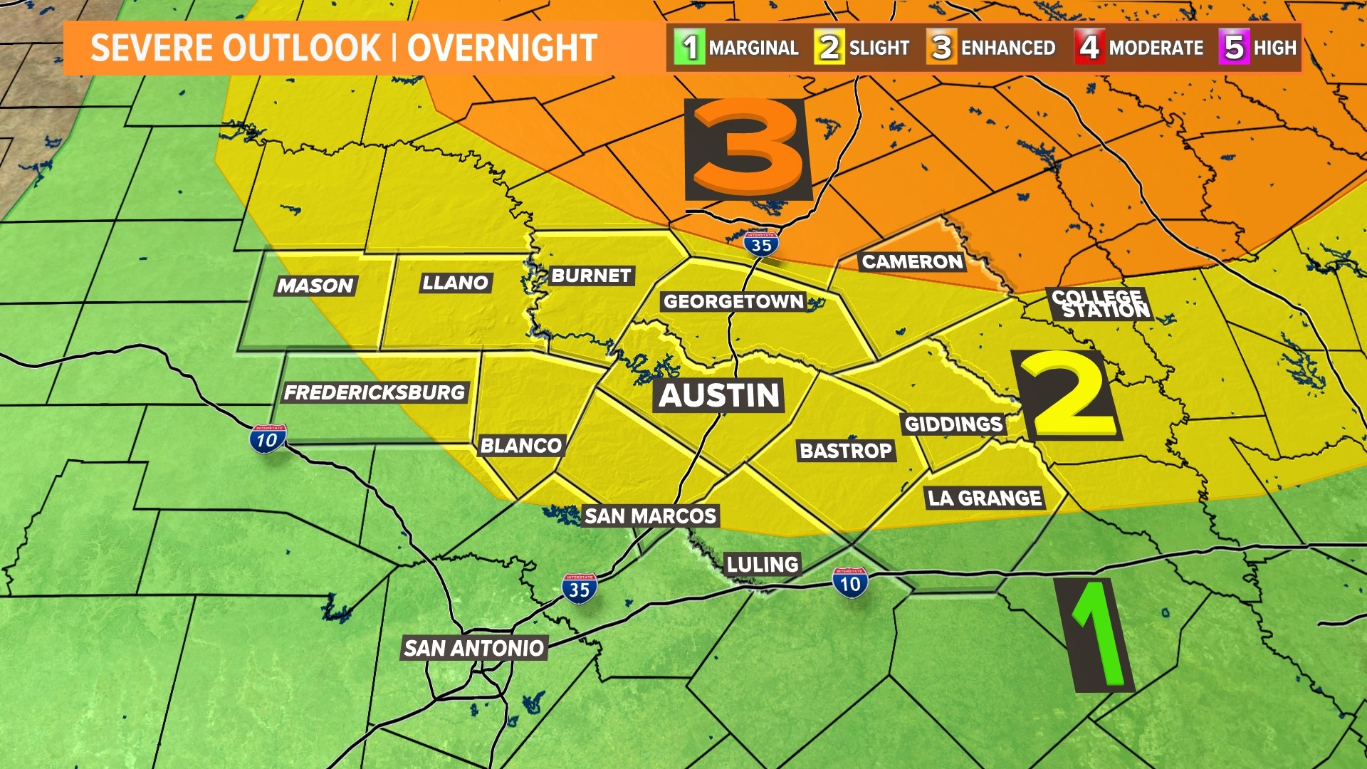 Central Texas strong storms with potential for hail | kvue.com