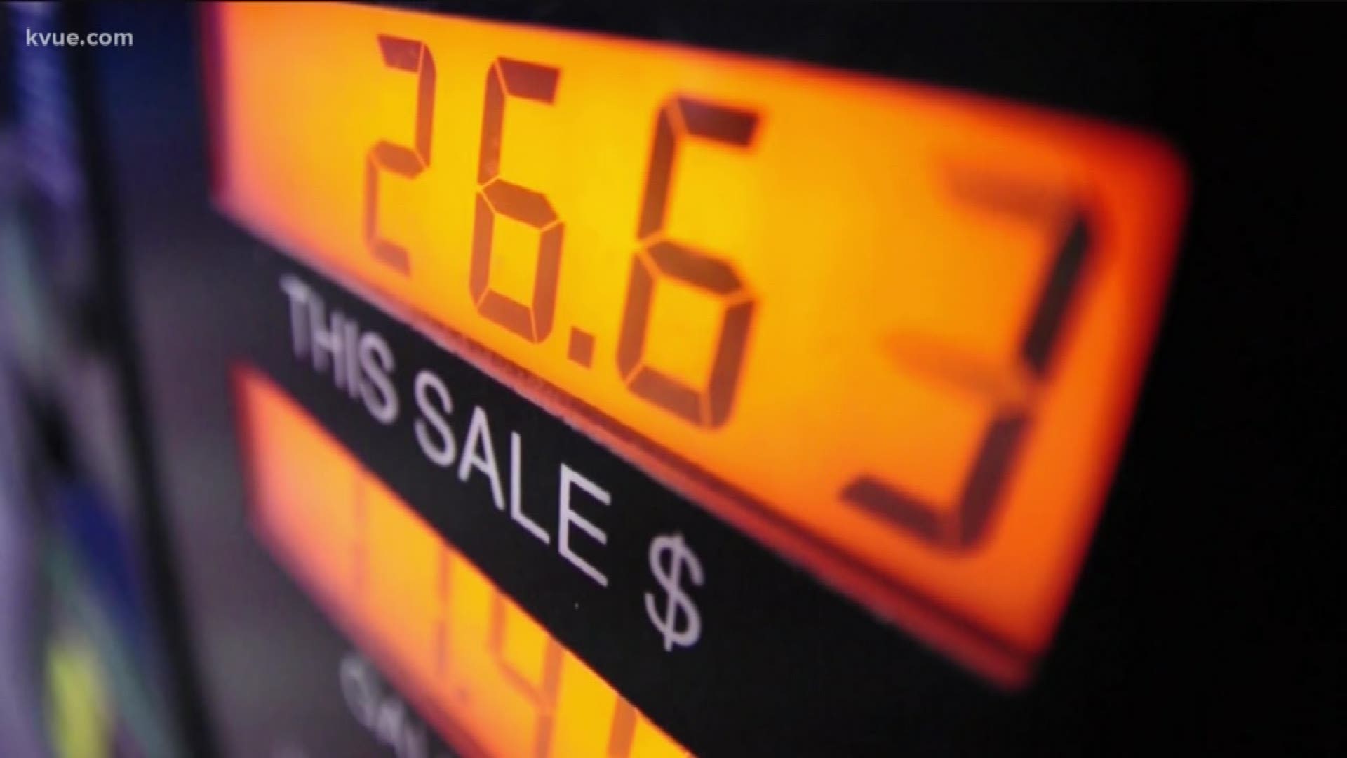 The price of gas is nearly a dollar cheaper compared to a year ago.