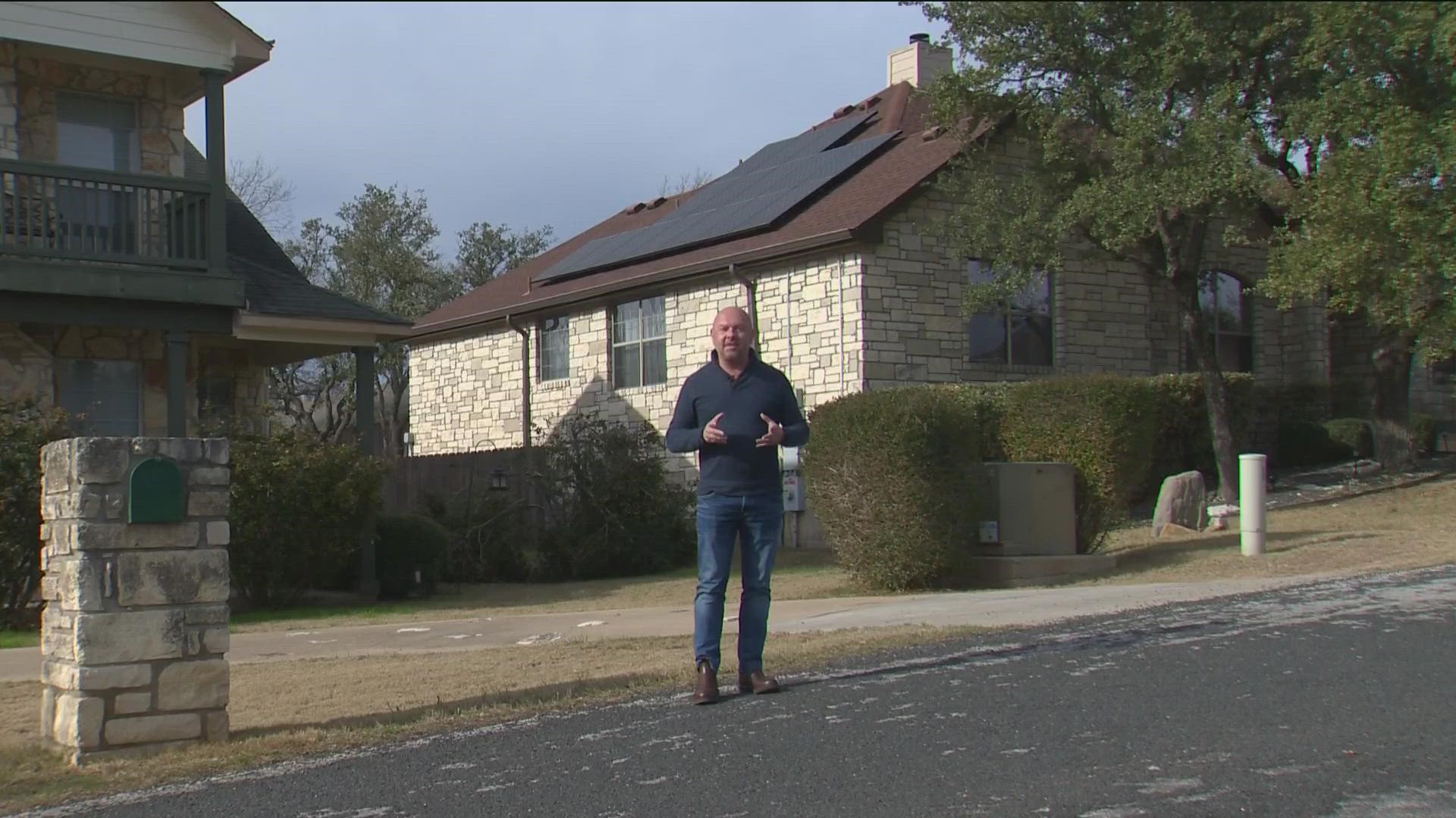 Following the recent ice storm, some frustrated homeowners are looking for solutions. KVUE spoke with a couple who struggles with outages and invested in solar.