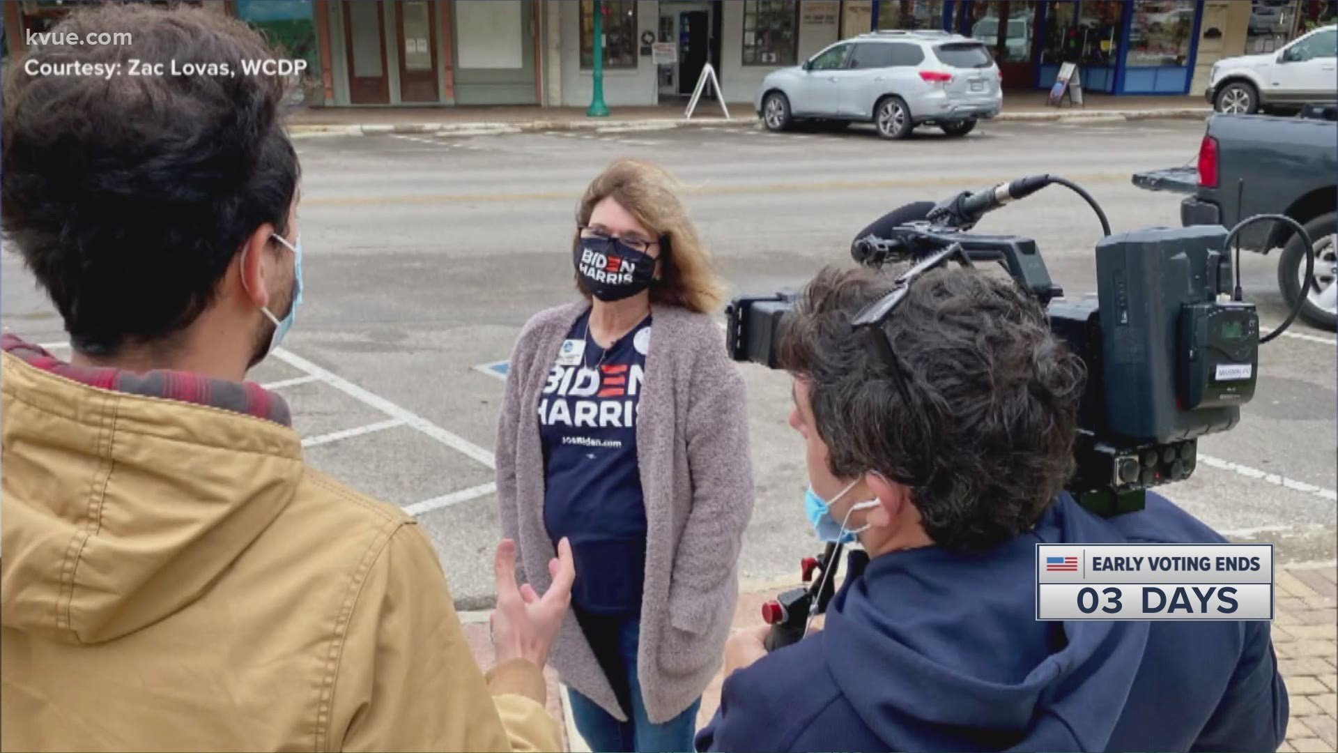 The high voter turnout in Williamson County is drawing international attention. A French TV crew visited the county on Monday.