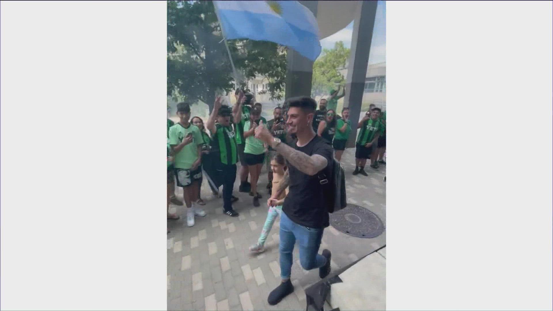 Emiliano Rigoni arrives in town to join Austin FC | kvue.com