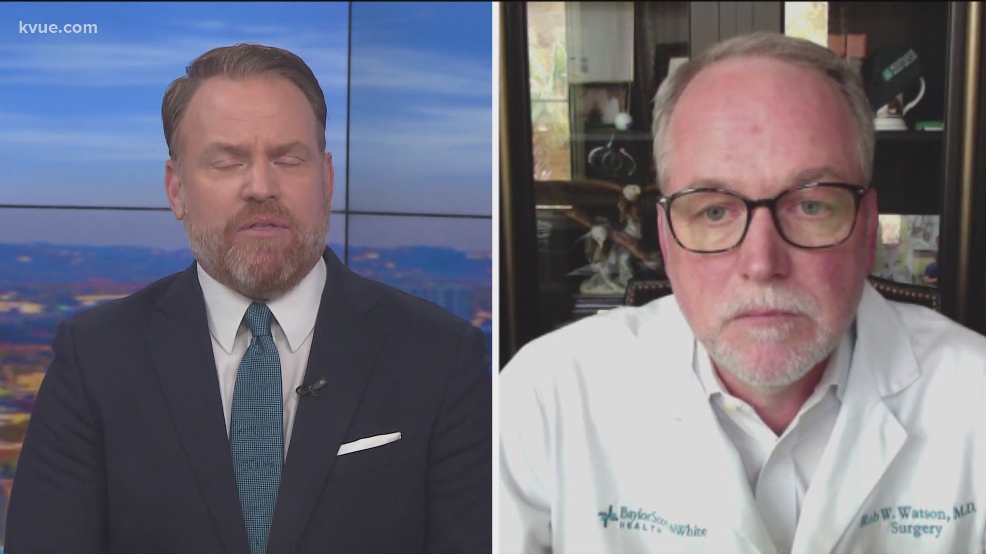 Dr. Rob Watson, chief medical officer for the Austin/Round Rock region of Baylor Scott & White Health, talked with KVUE'S Bryan Mays about his advice.
