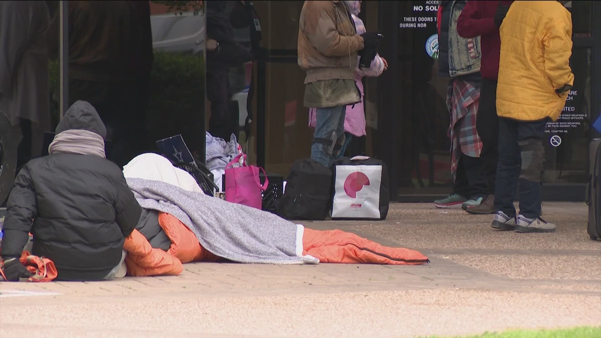 People with no warm place to go are seeking shelter. The City of Austin opened the One Texas Center for those needing a warm place to stay.