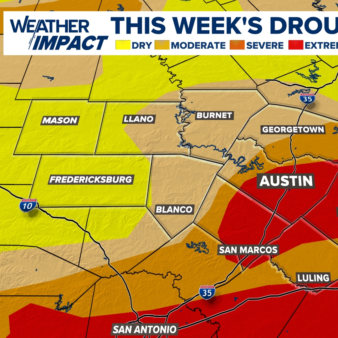 Extreme drought grips Central Texas as rain brings hope of relief ...