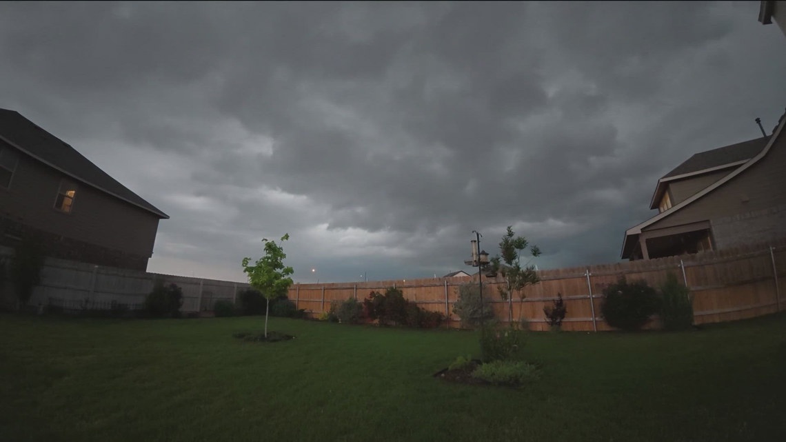 Time lapse captures storm clouds in Williamson County, Texas | kvue.com