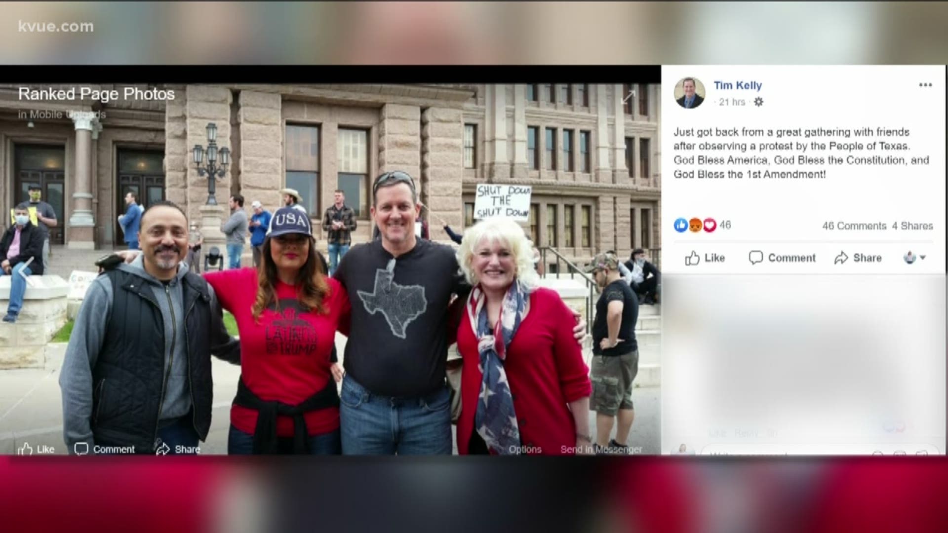 Two Cedar Park councilmembers are taking heat after attending a rally to reopen the country at the Texas Capitol.