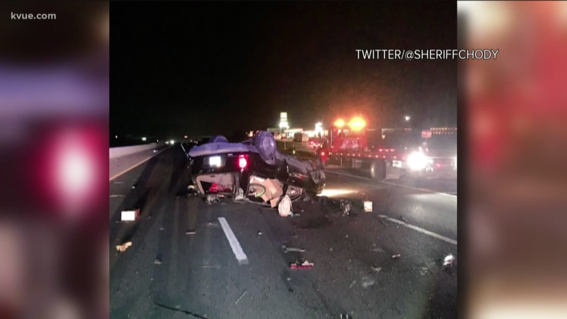 The wreck happened at about 4:40 a.m. near the Ronald Reagan exit.
