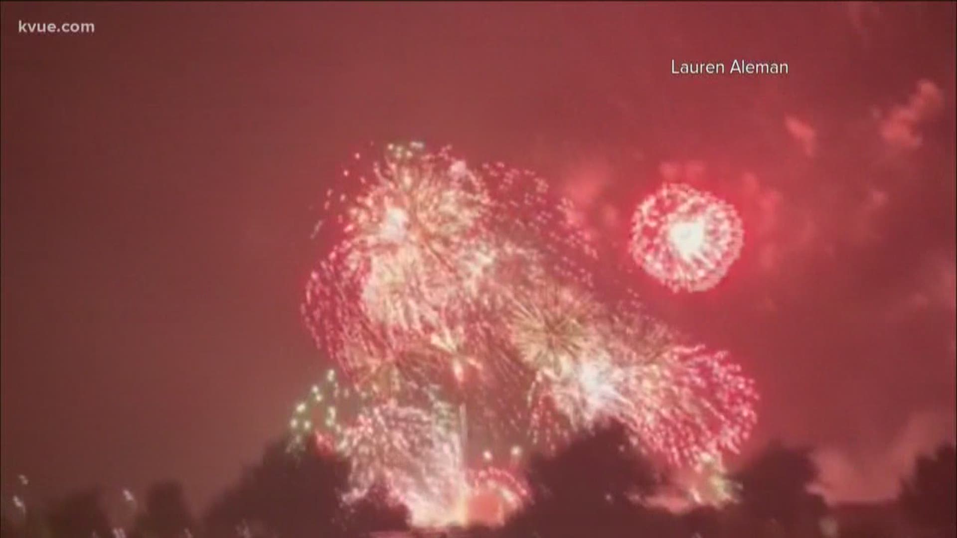 Things didn't go as planned during the Fourth of July firework show in Kyle after a malfunction caused several fireworks to go off at the same time.